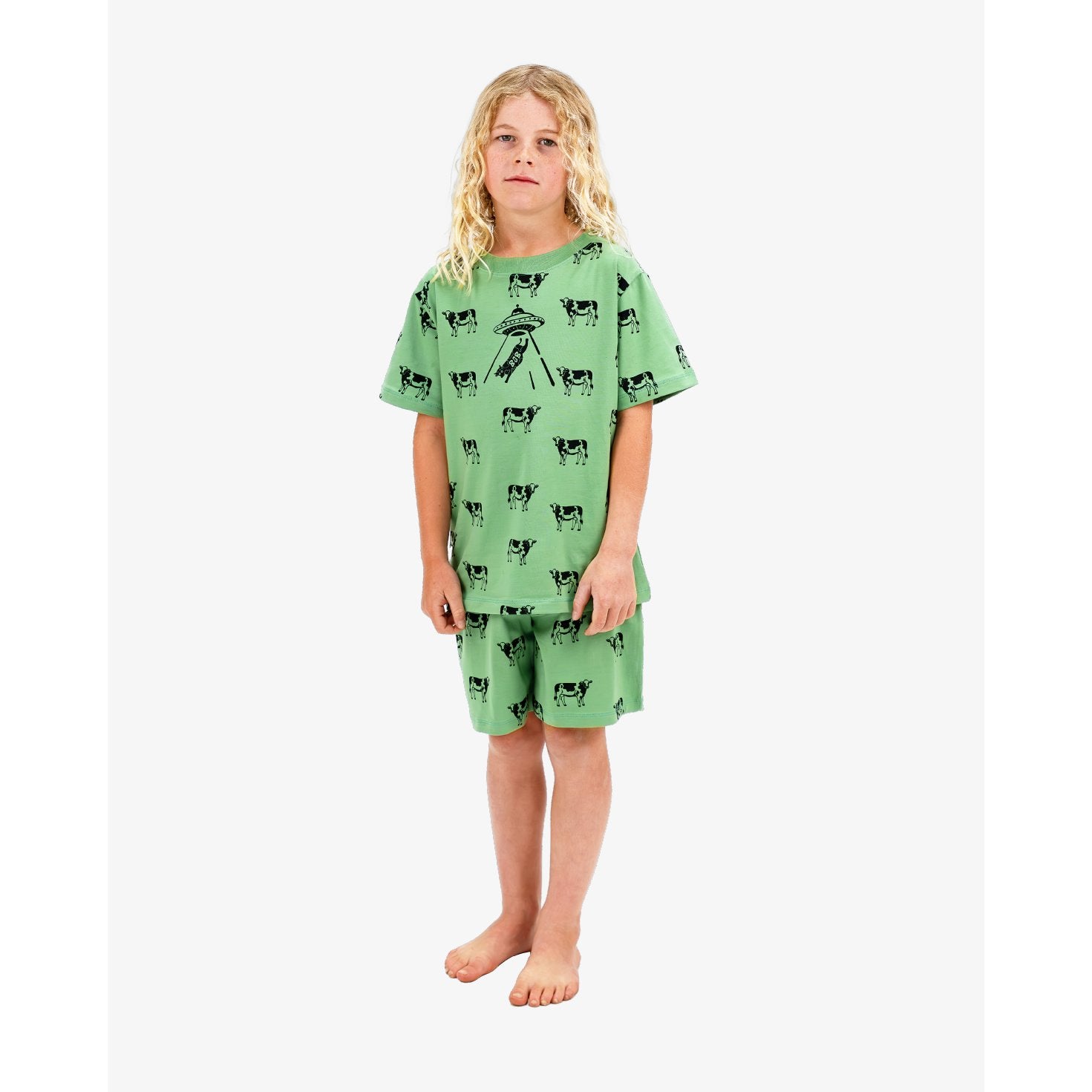 Green Cow Alien Pyjamas
