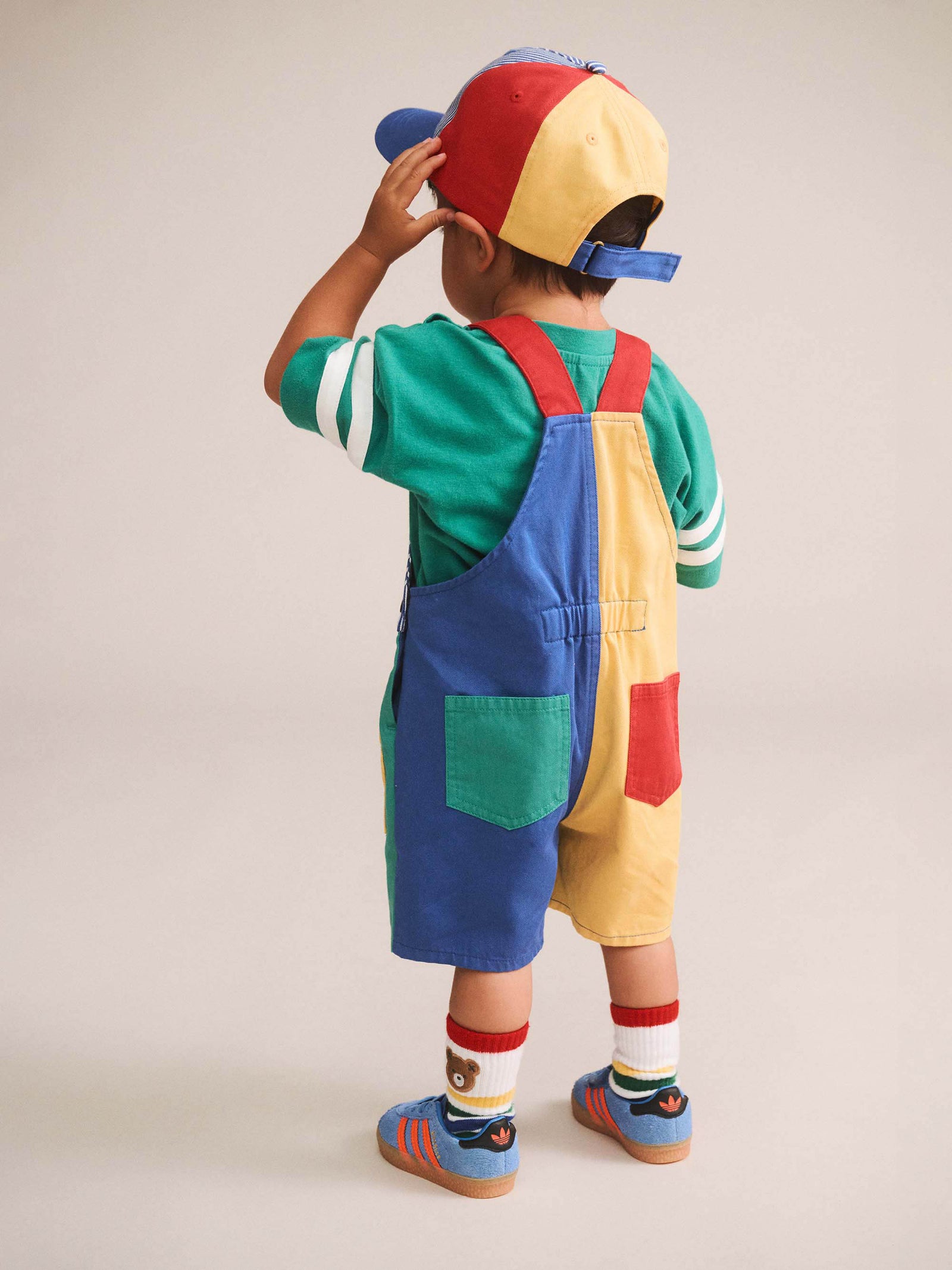 Colour Block Pocket Shortall