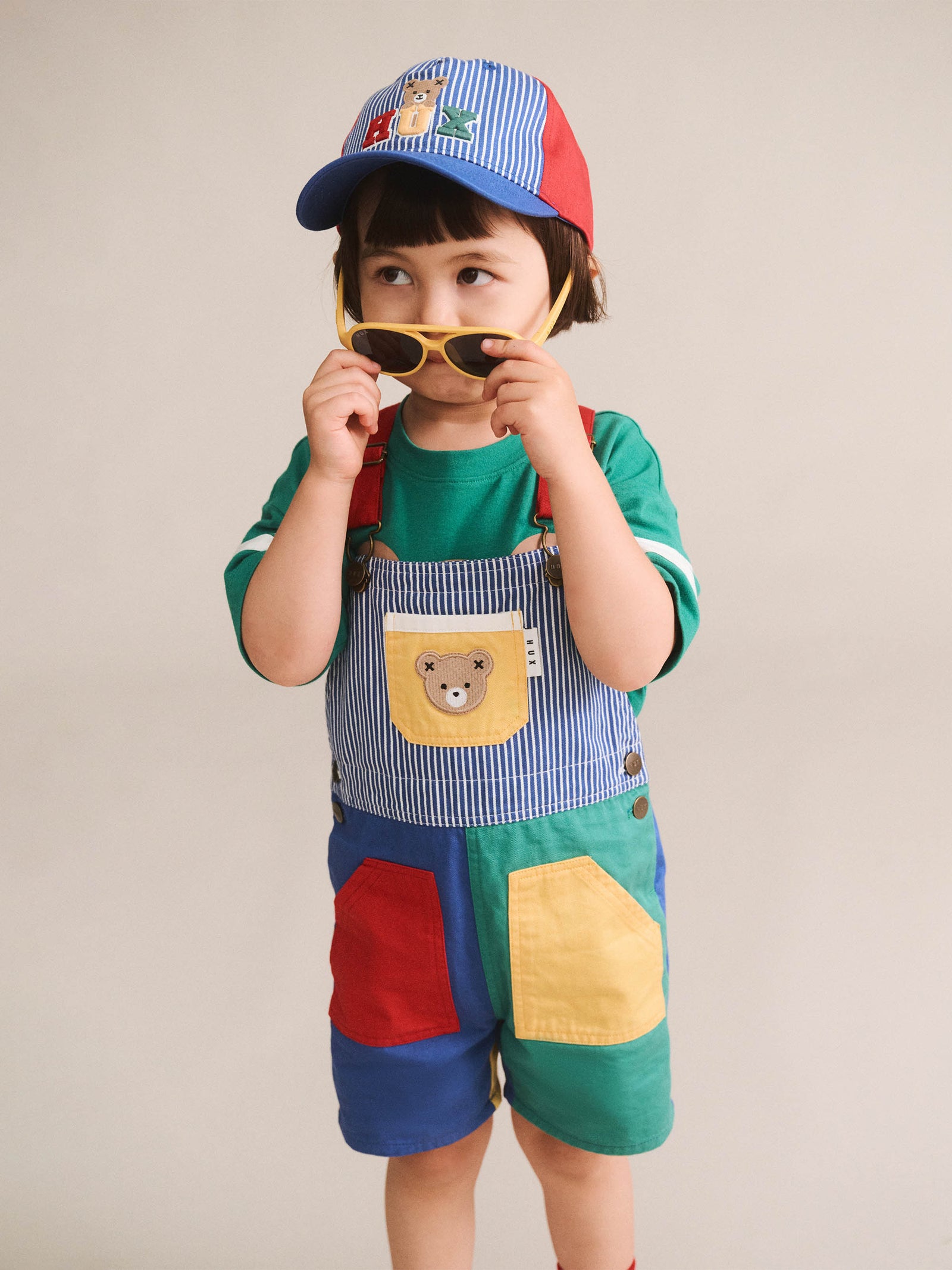 Colour Block Pocket Shortall