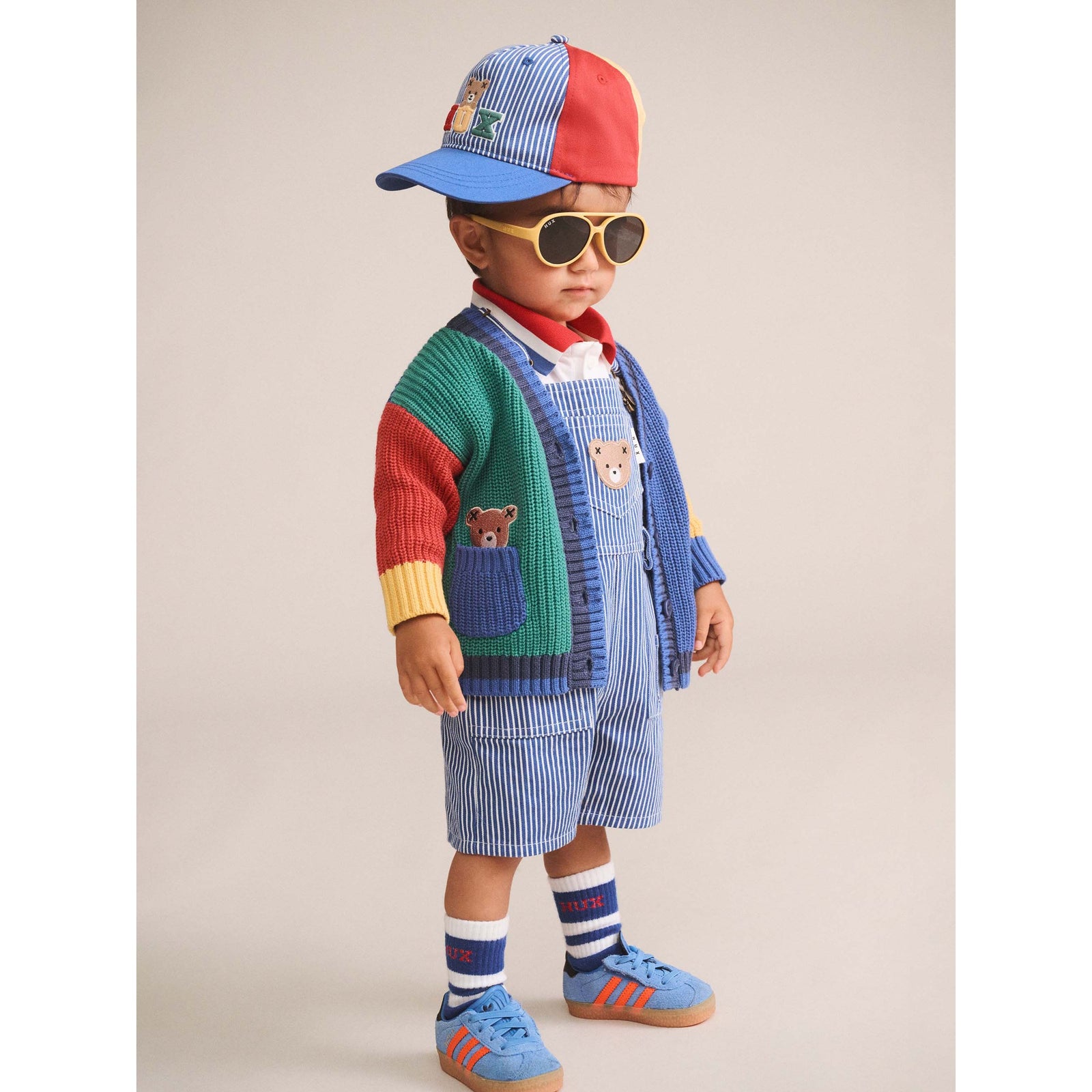 Cobalt Stripe Carpenter Shortall