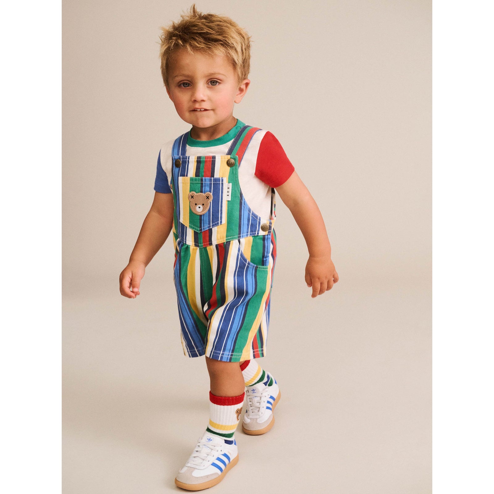 Variegated Stripe Shortall