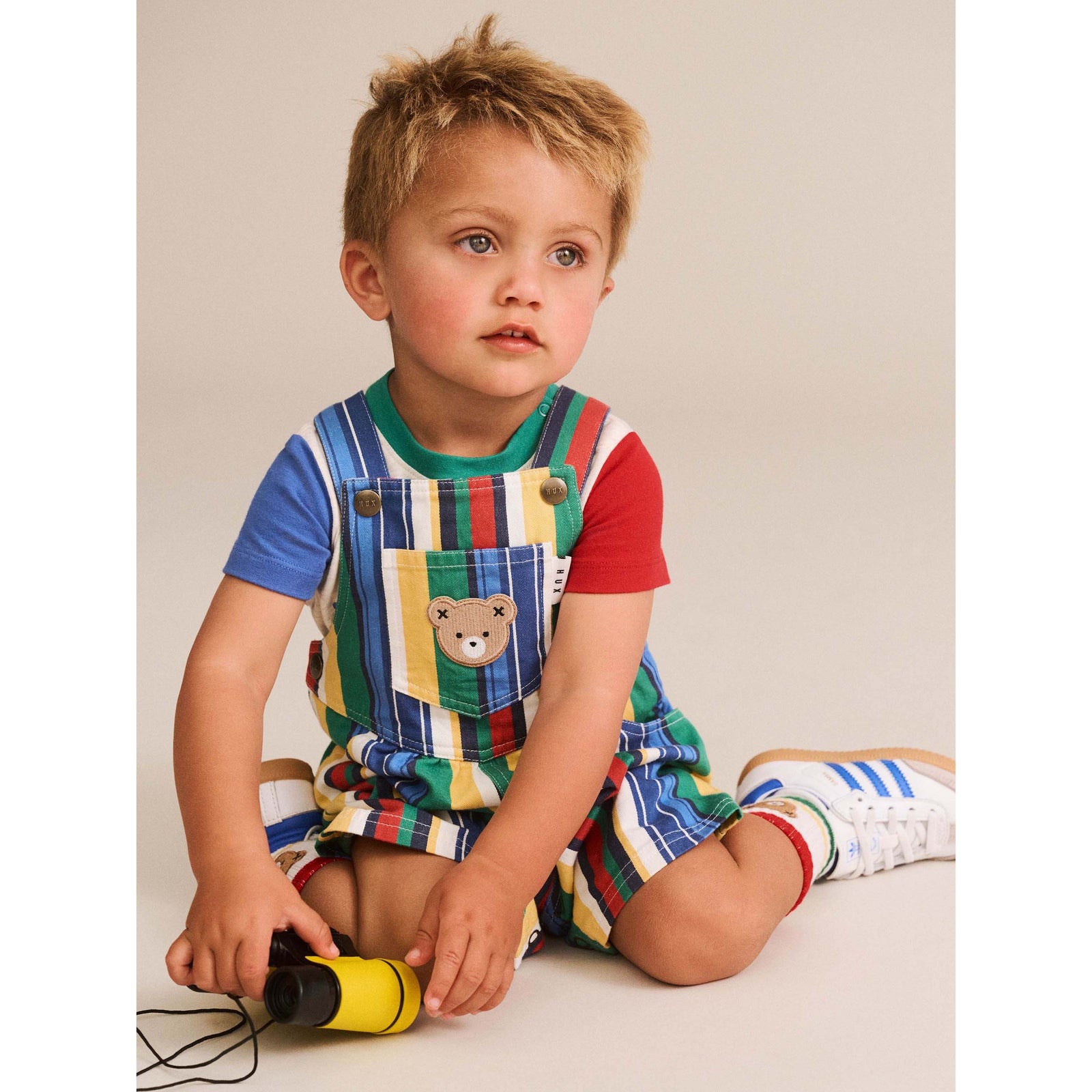 Variegated Stripe Shortall