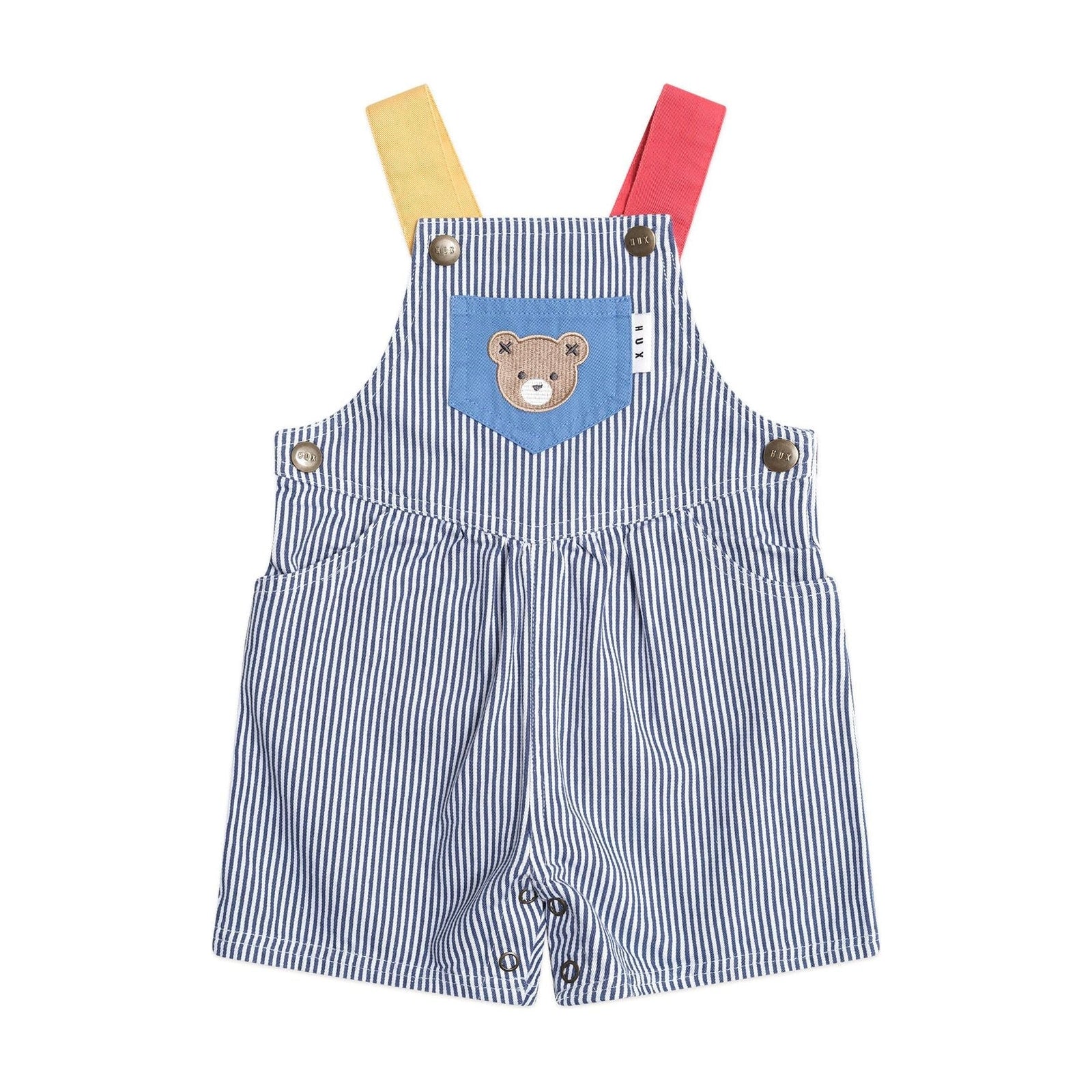 Classic Stripe Short Overalls