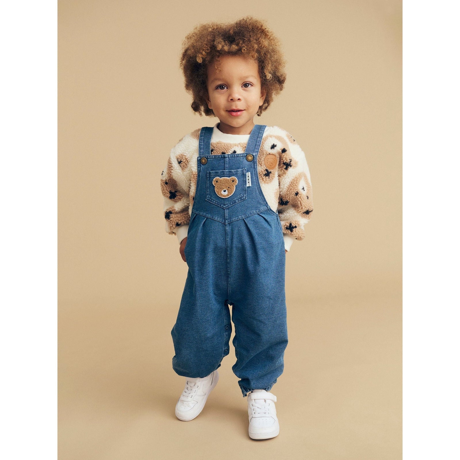Huxbear Knit Denim Overalls
