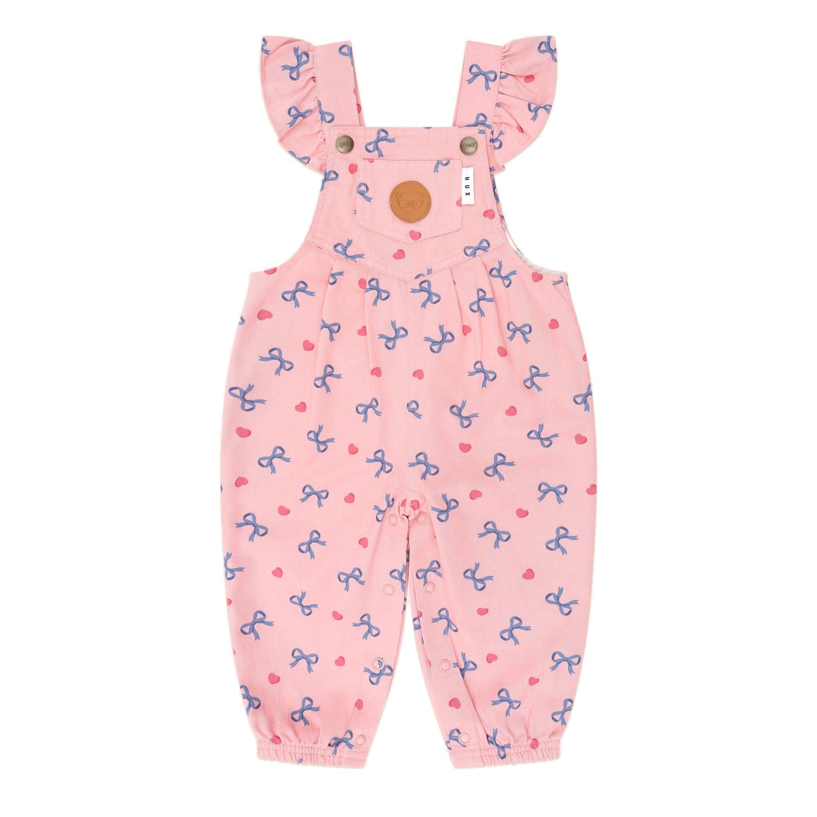 Hearts And Bows Frill Overalls
