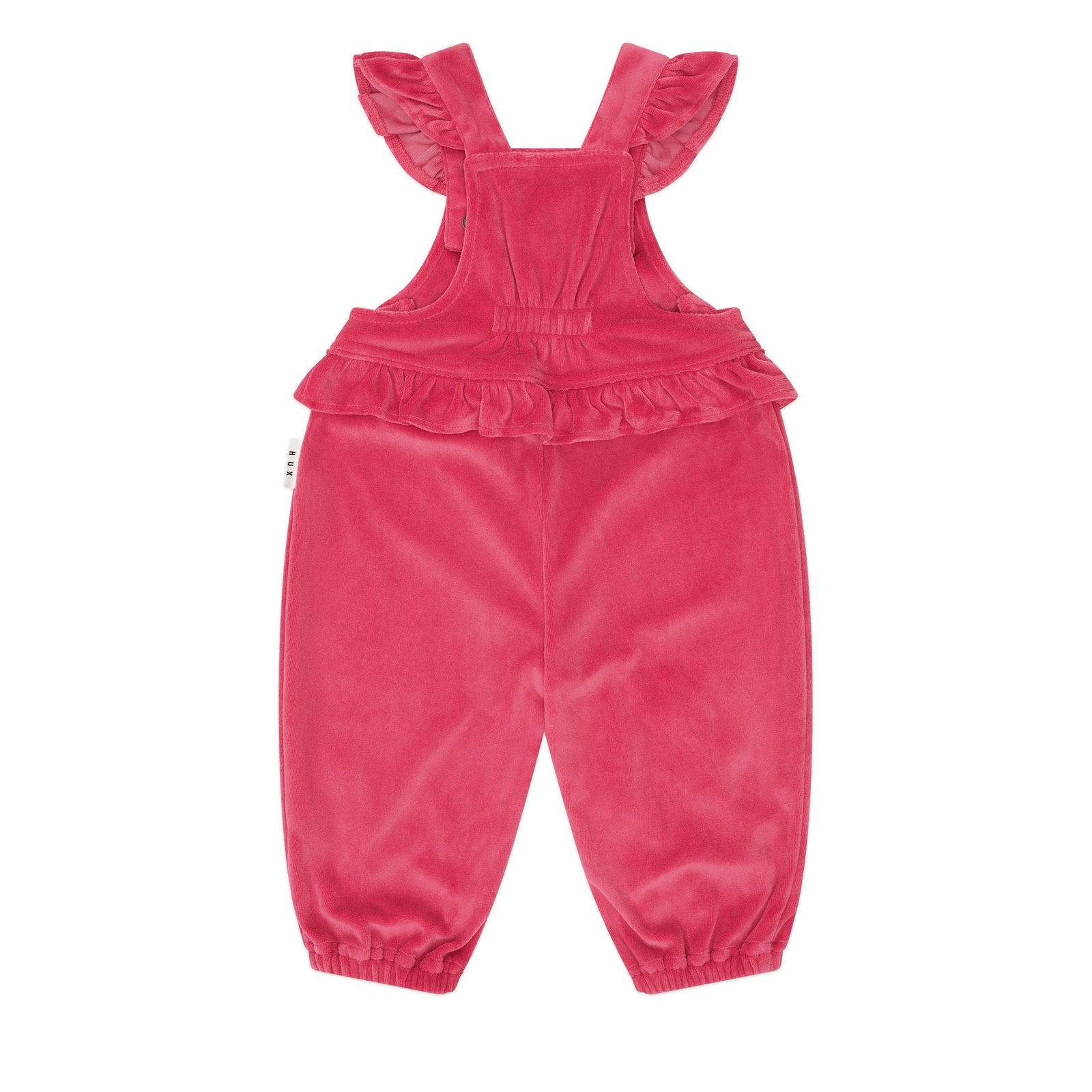 Very Cherry Velour Frill Overall