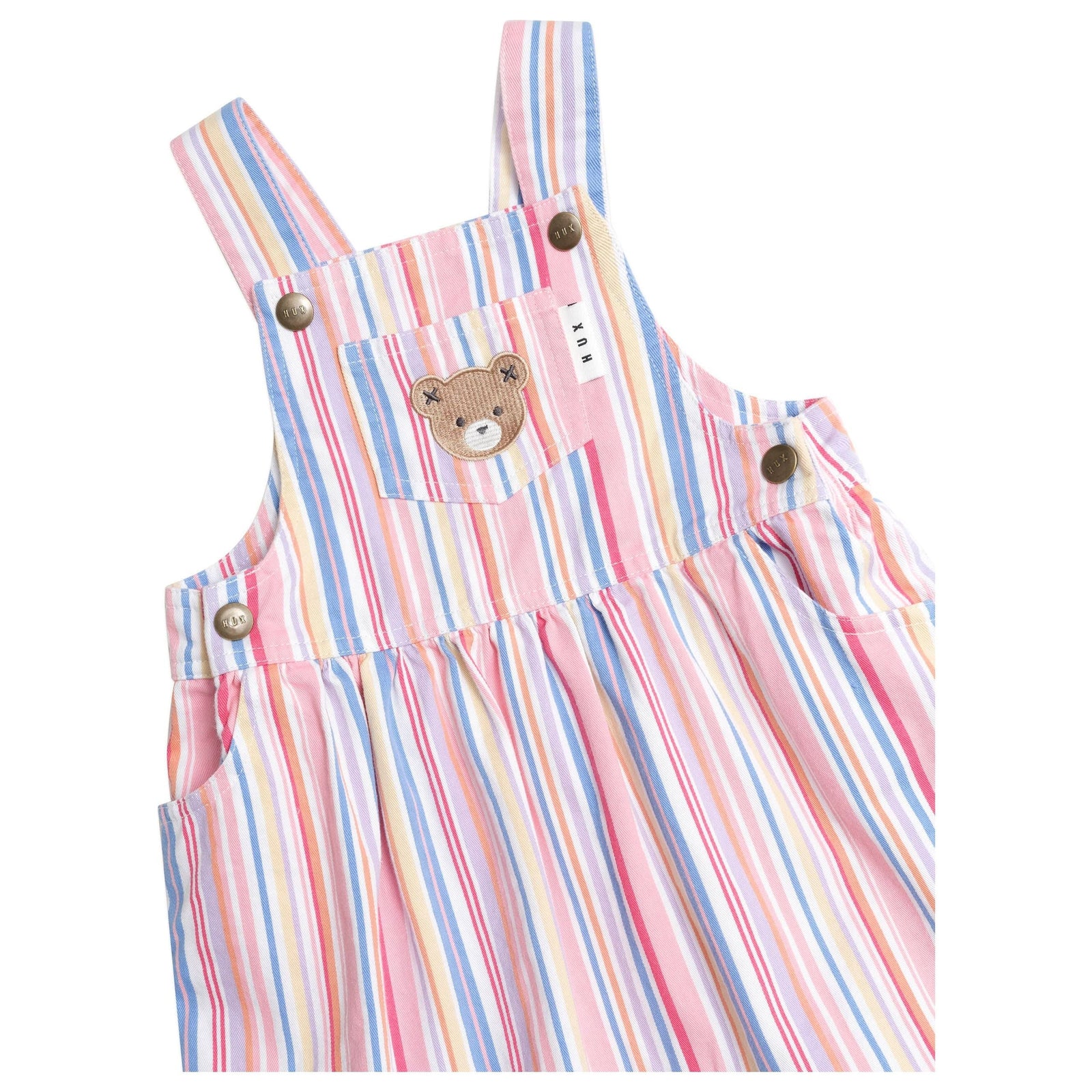 Pastel Stripe Pinafore Dress