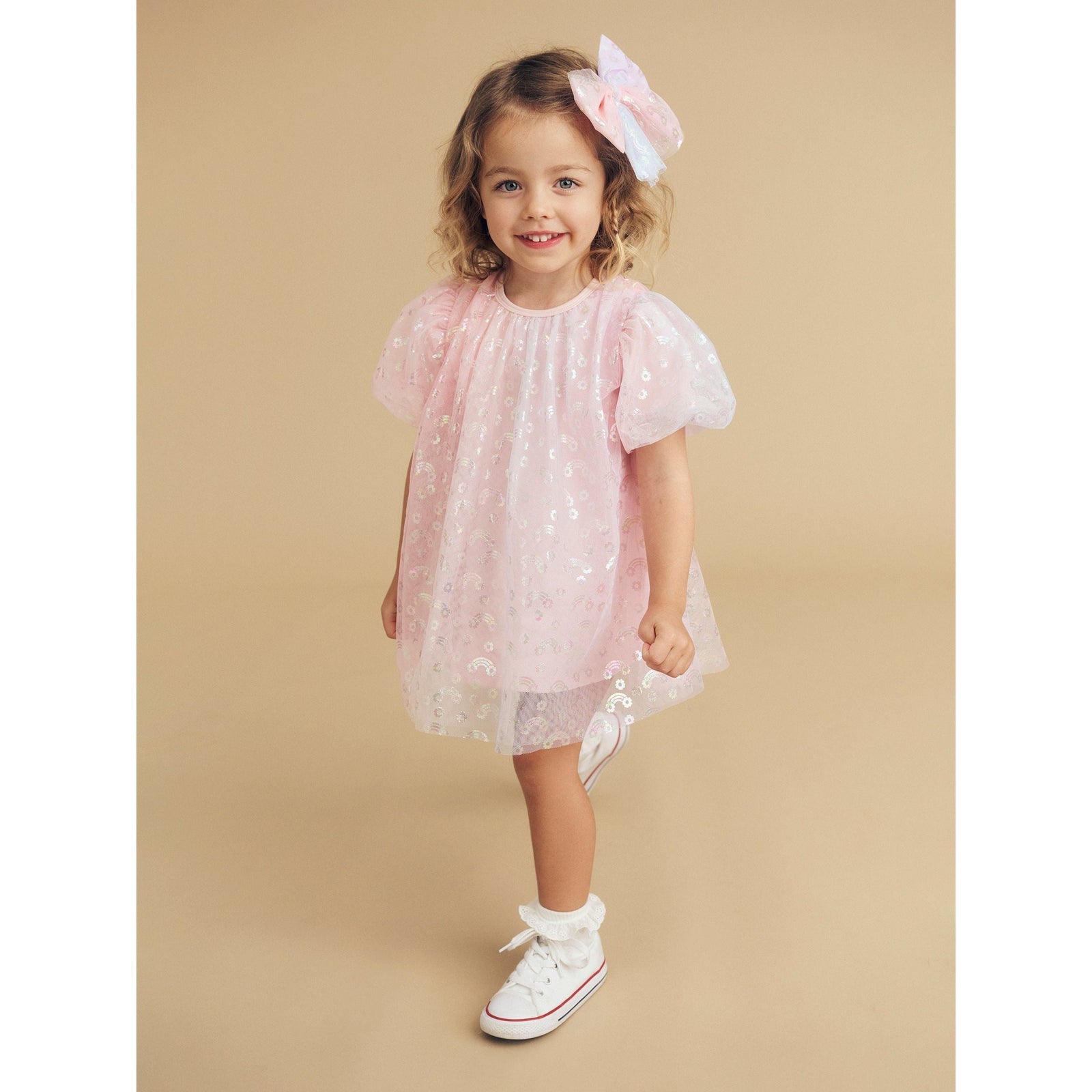 Rainbow Tulle Party Dress