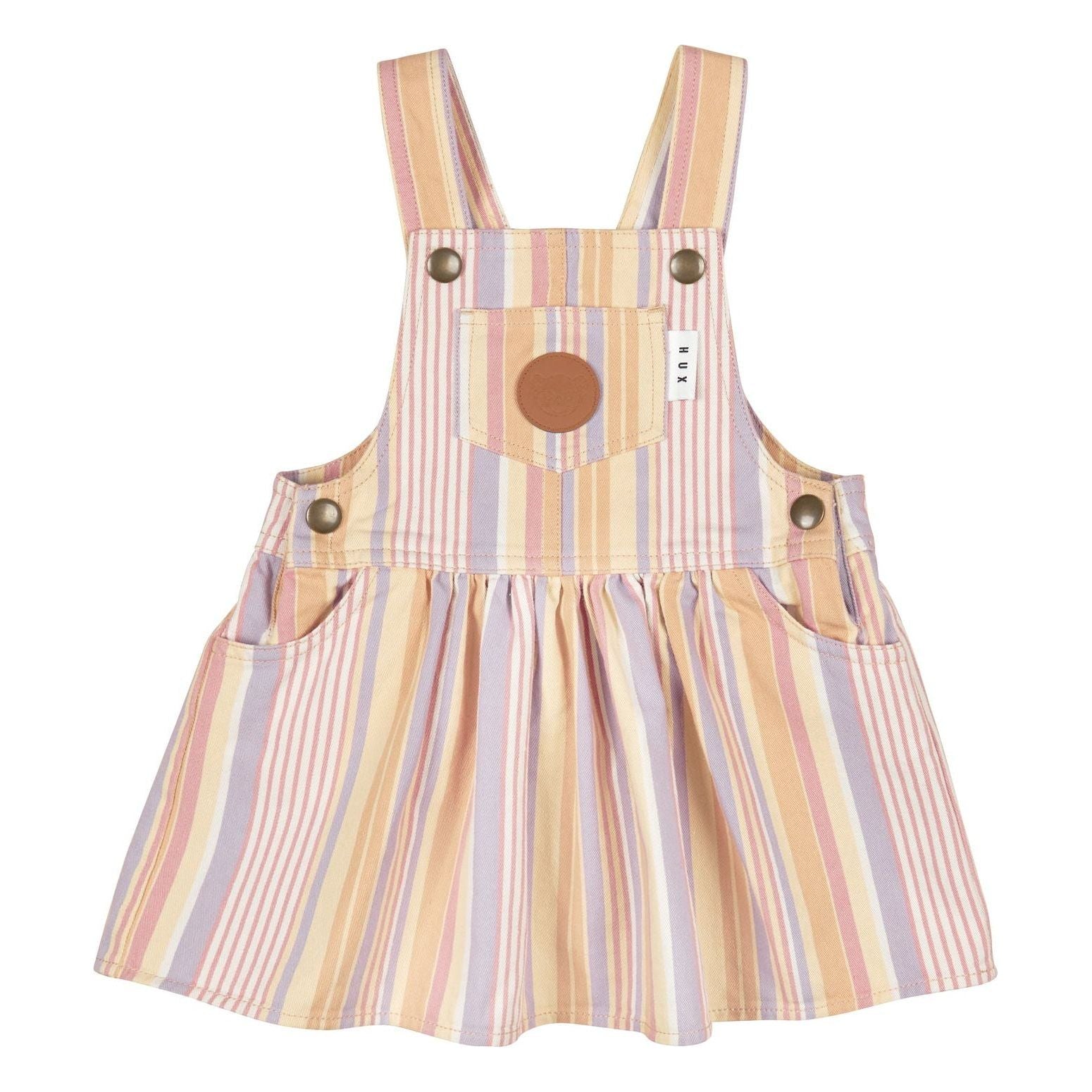 Vintage Stripe Overall Dress