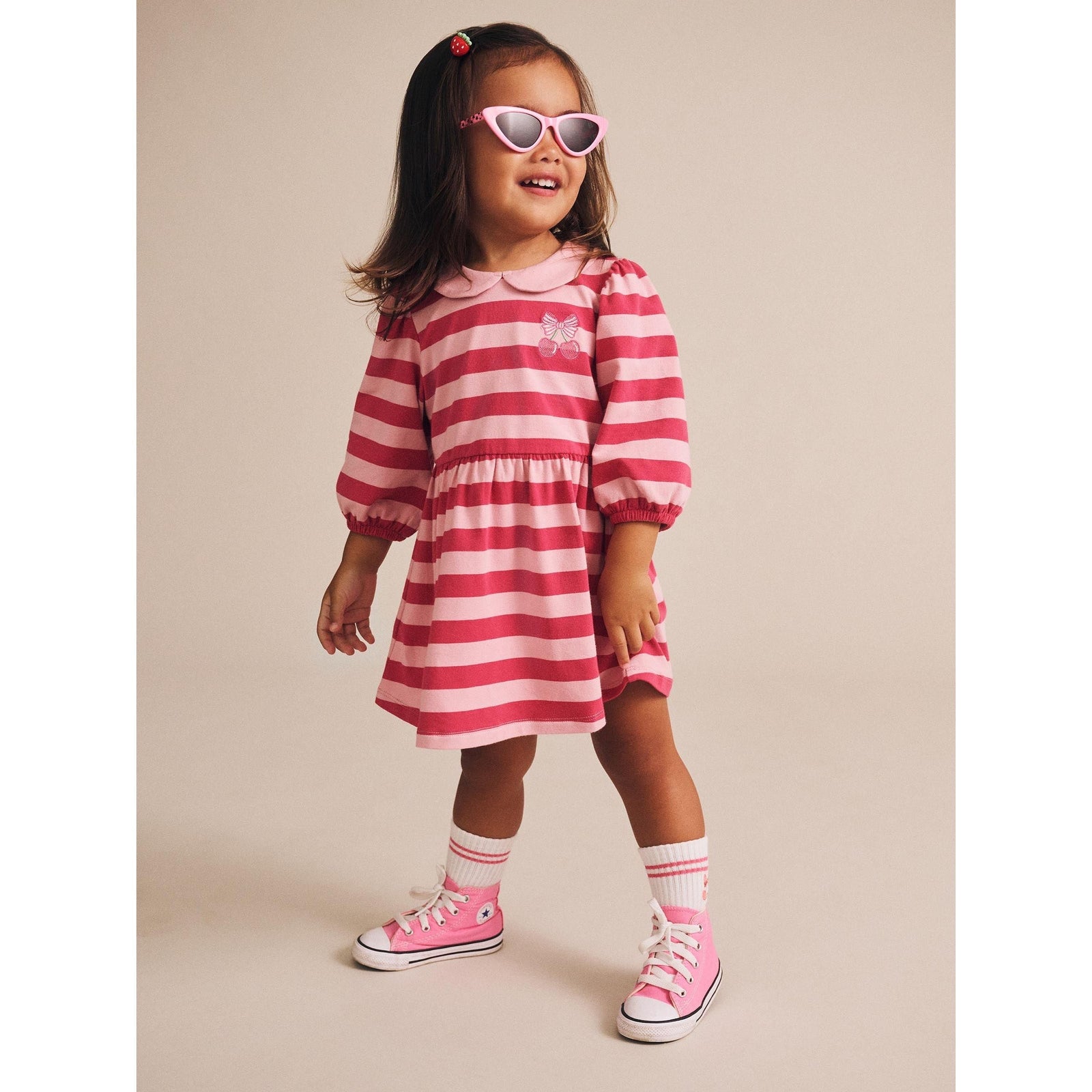 Cherry Pie Puff Sleeve Dress