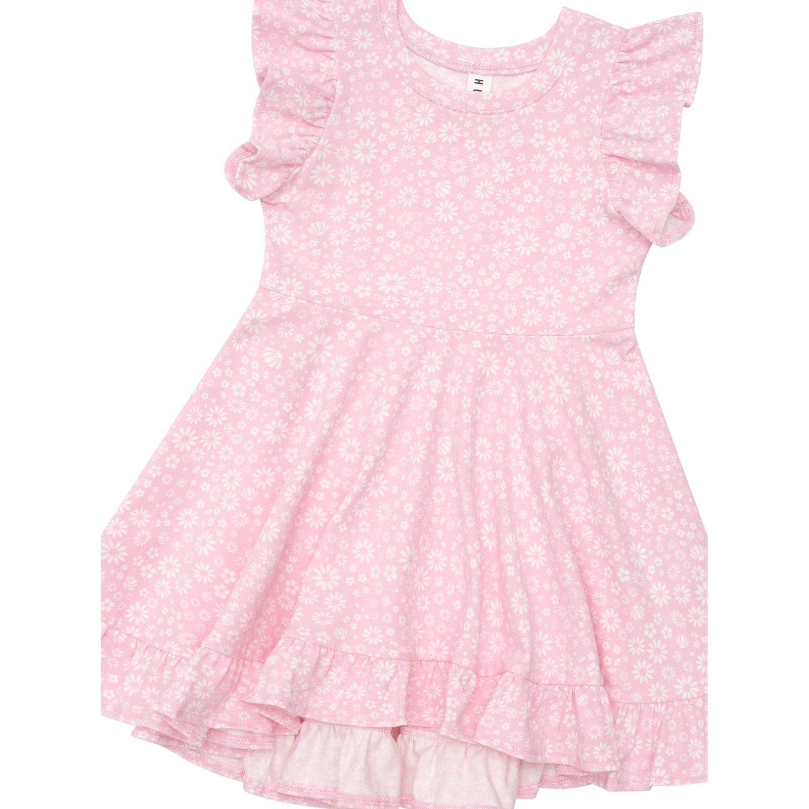 Daisy Seashell Frill Swing Dress