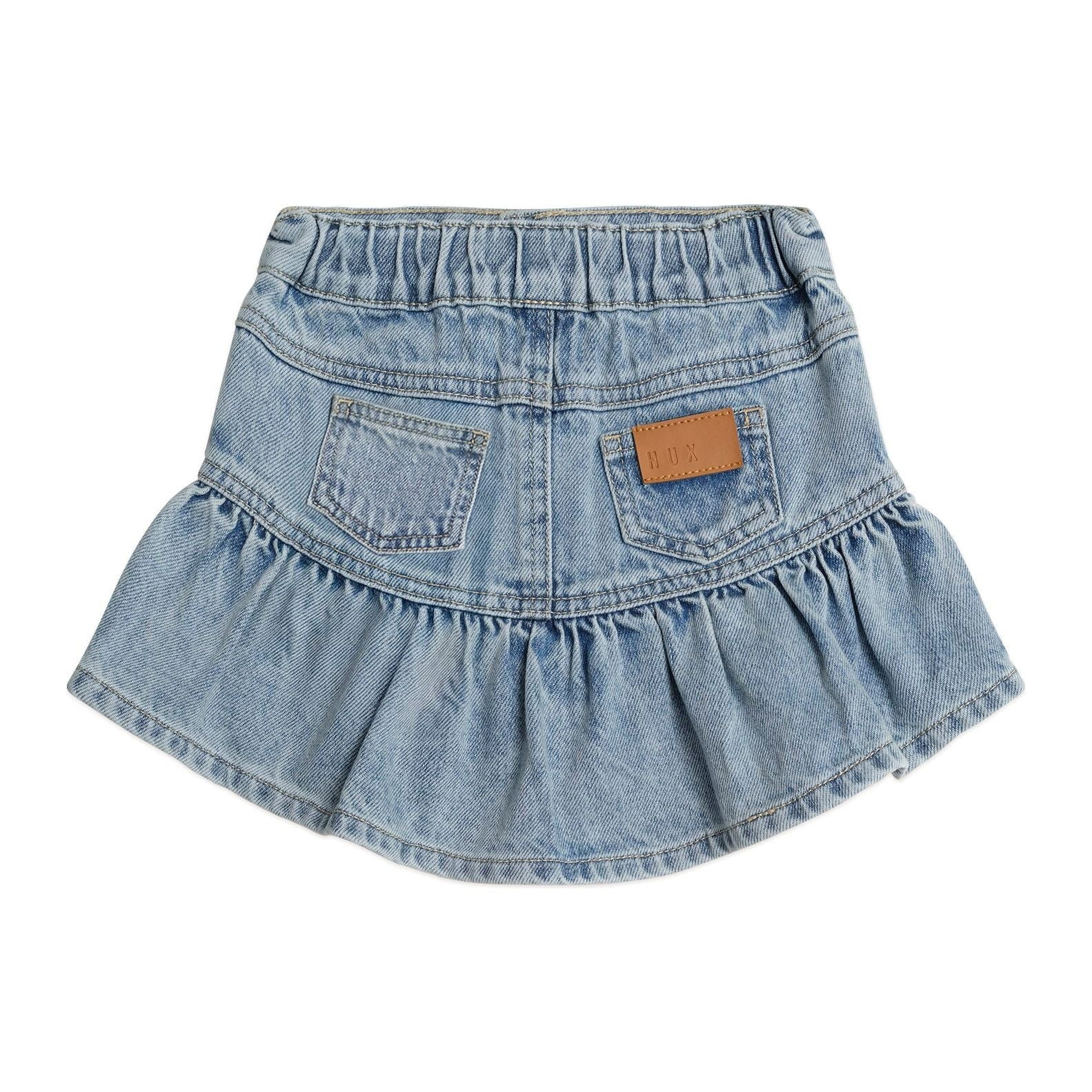 Dreamy Denim Frilly Skirt