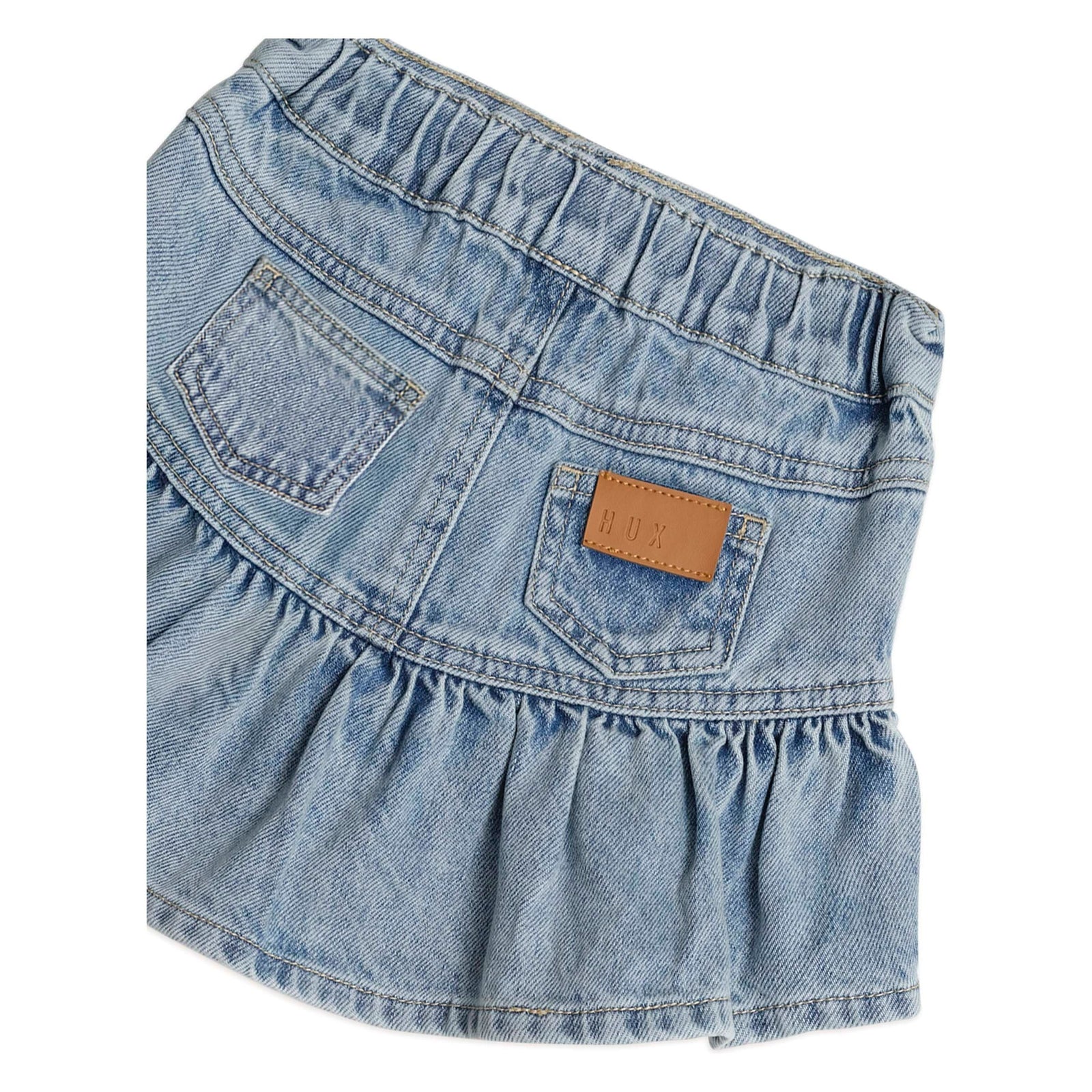 Dreamy Denim Frilly Skirt