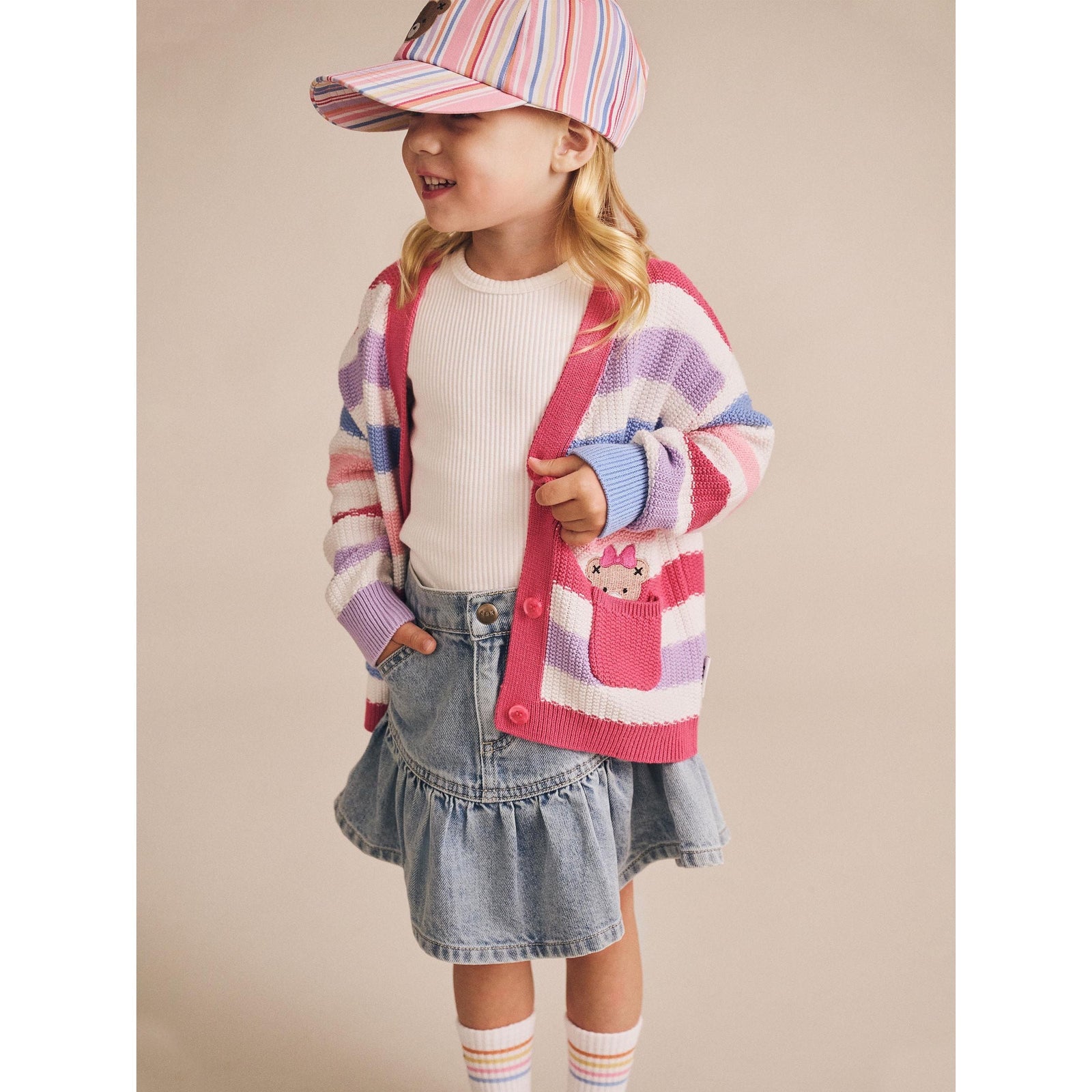 Dreamy Denim Frilly Skirt