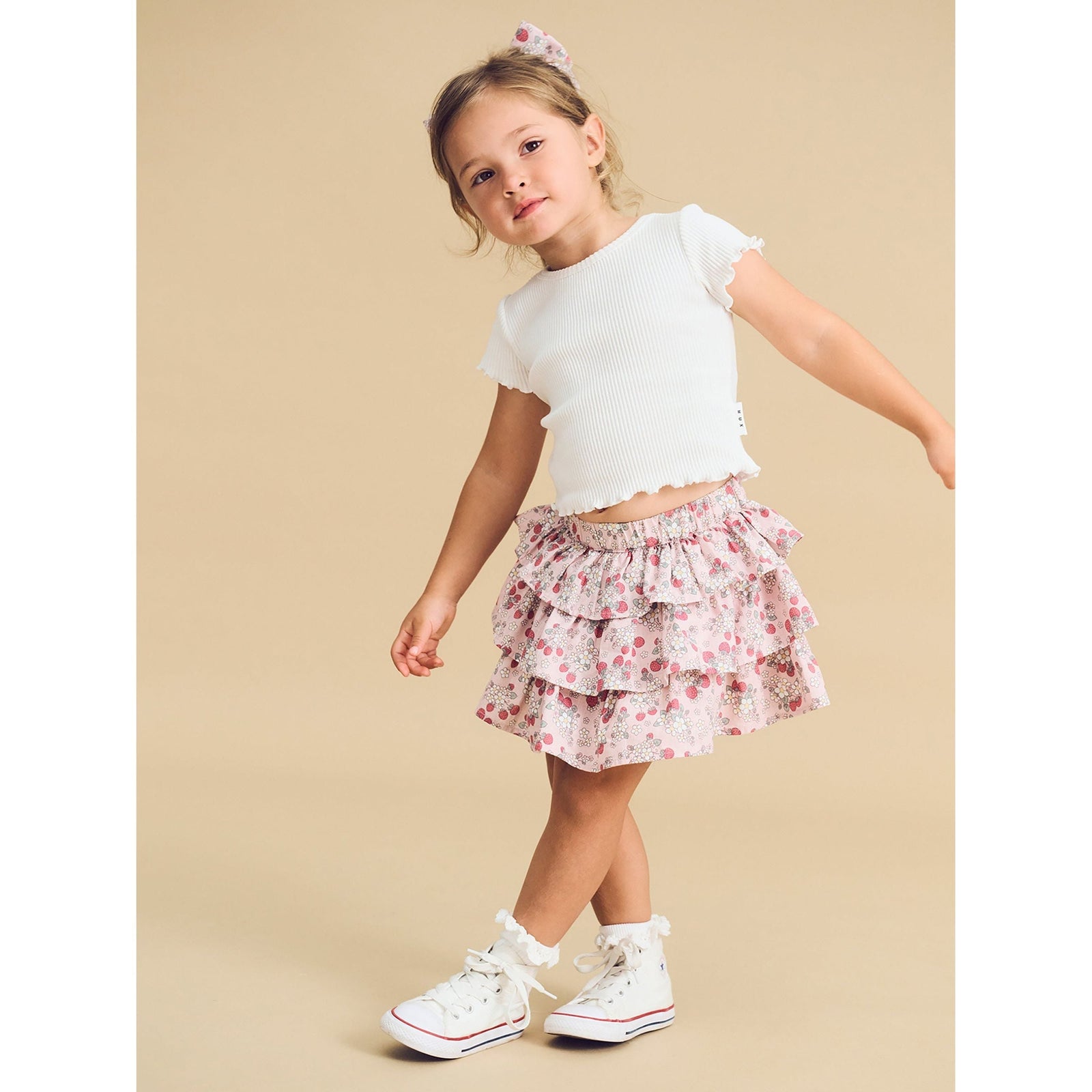 Vintage Strawberry Frill Skirt