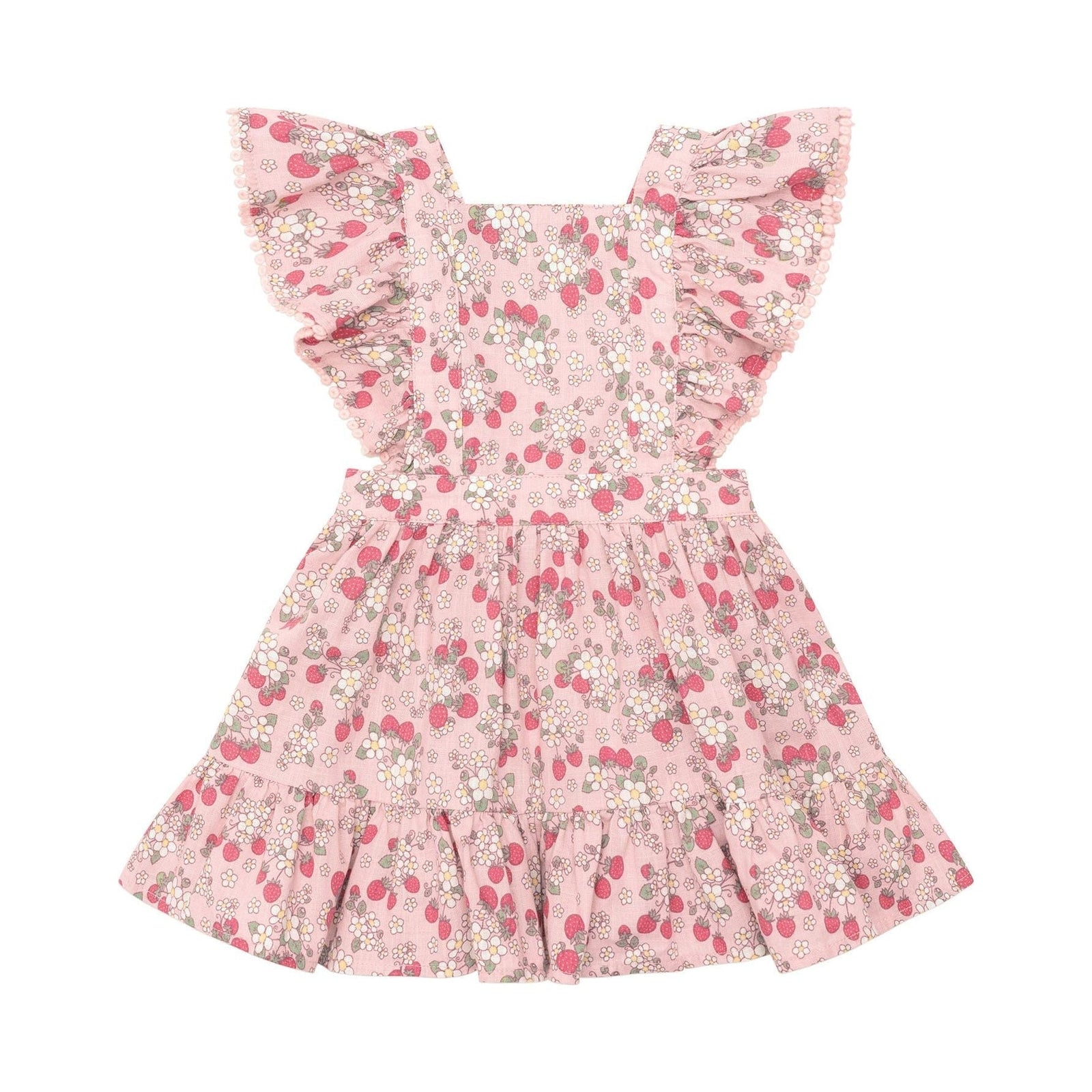 Vintage Strawberry Ruffle Dress