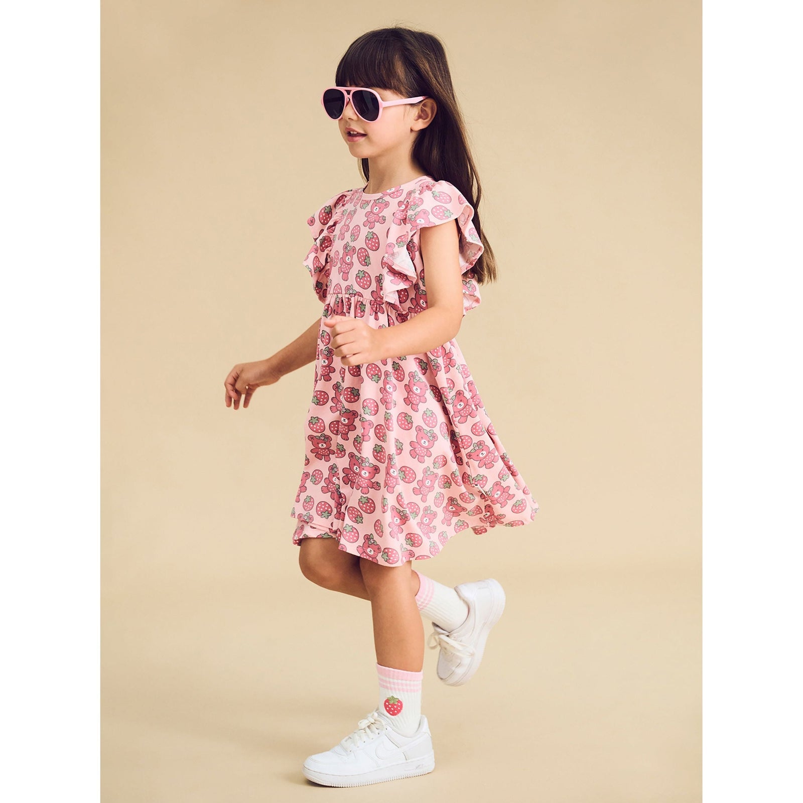 Berry Bear Frill Dress