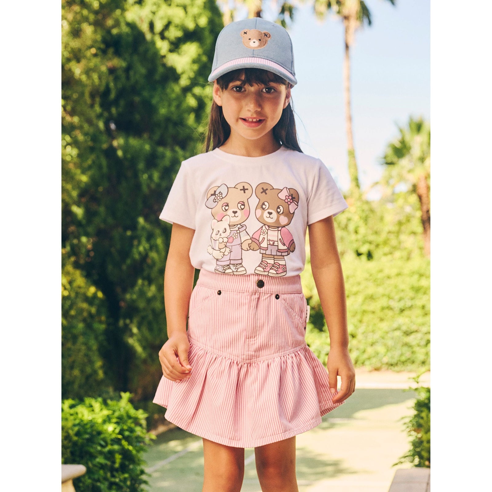 Candy Stripe Frill Skirt