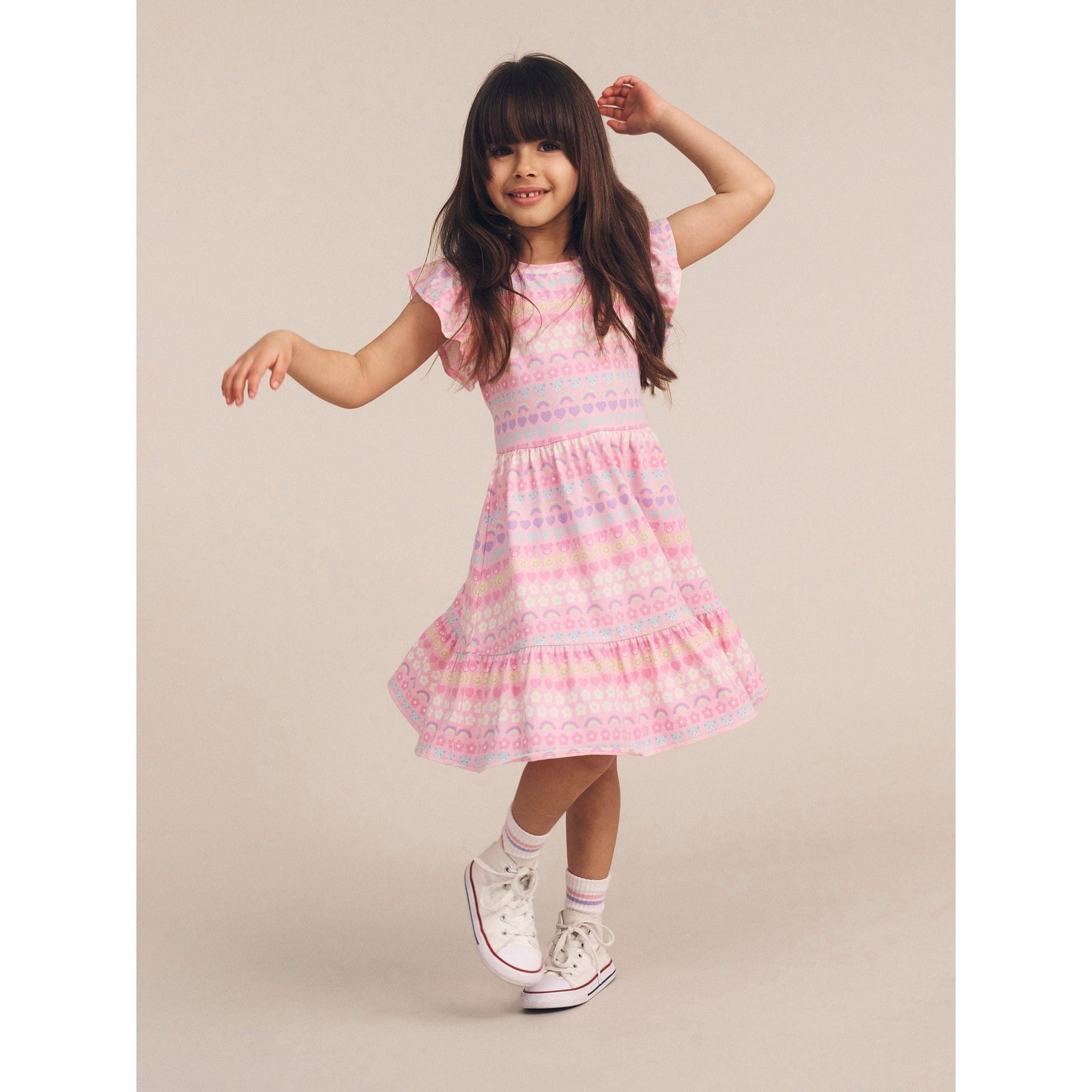 Emoji Rainbow Tier Dress