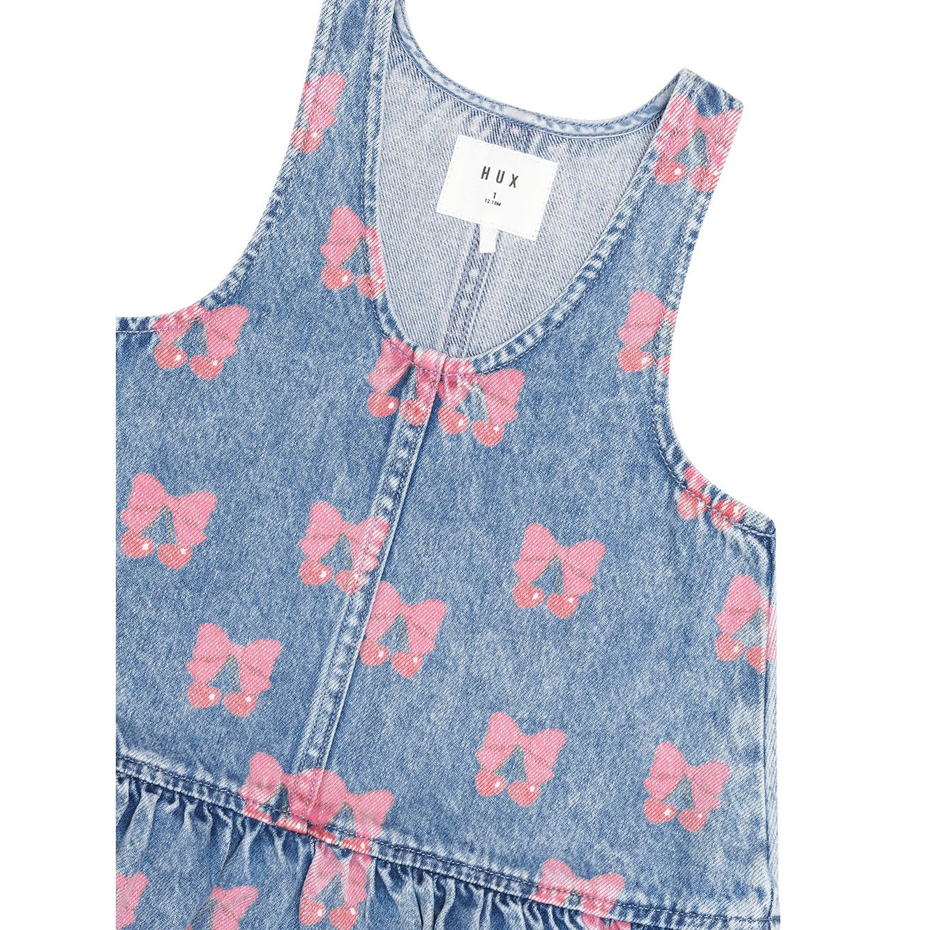 Dreamy Denim Cherry Pinafore