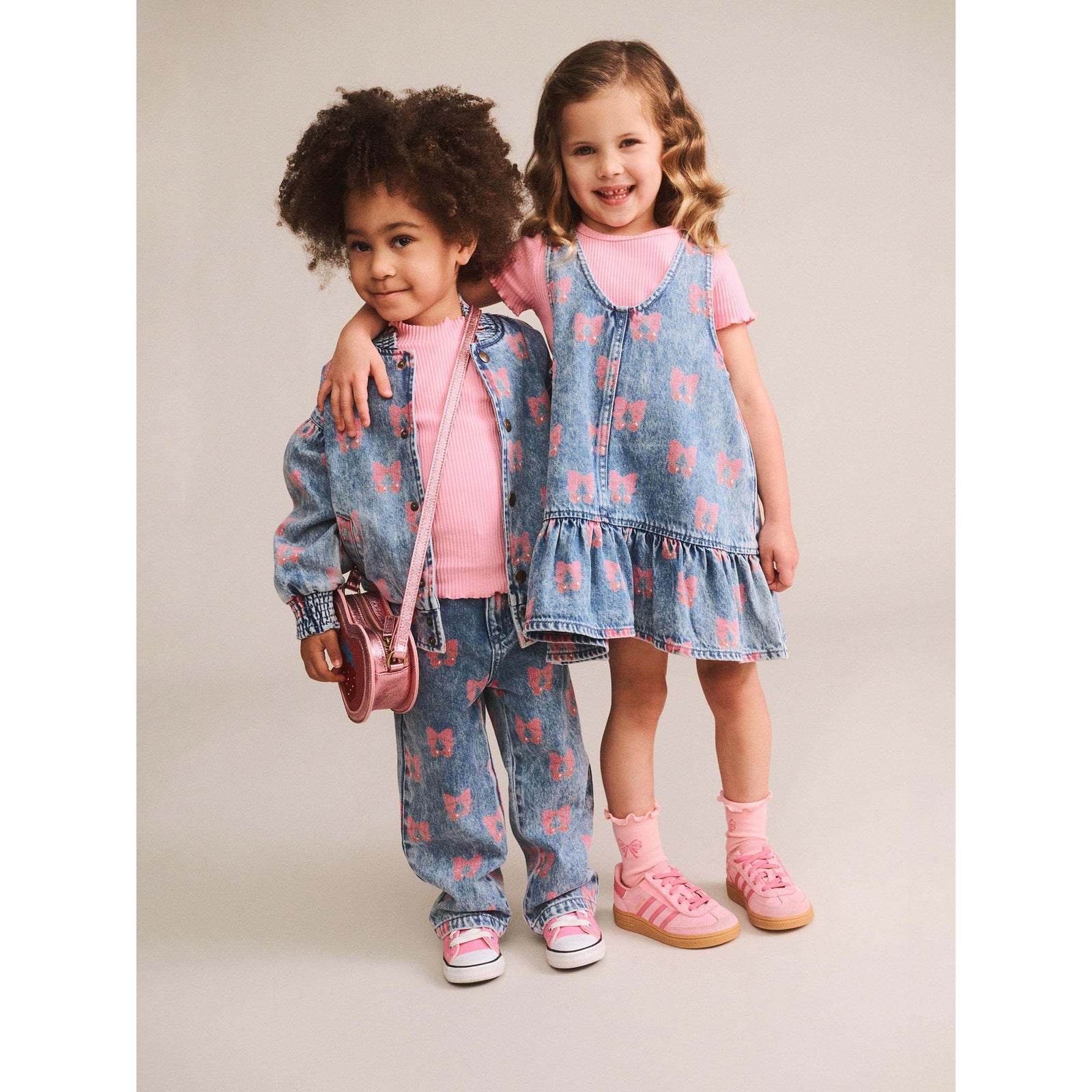 Dreamy Denim Cherry Pinafore