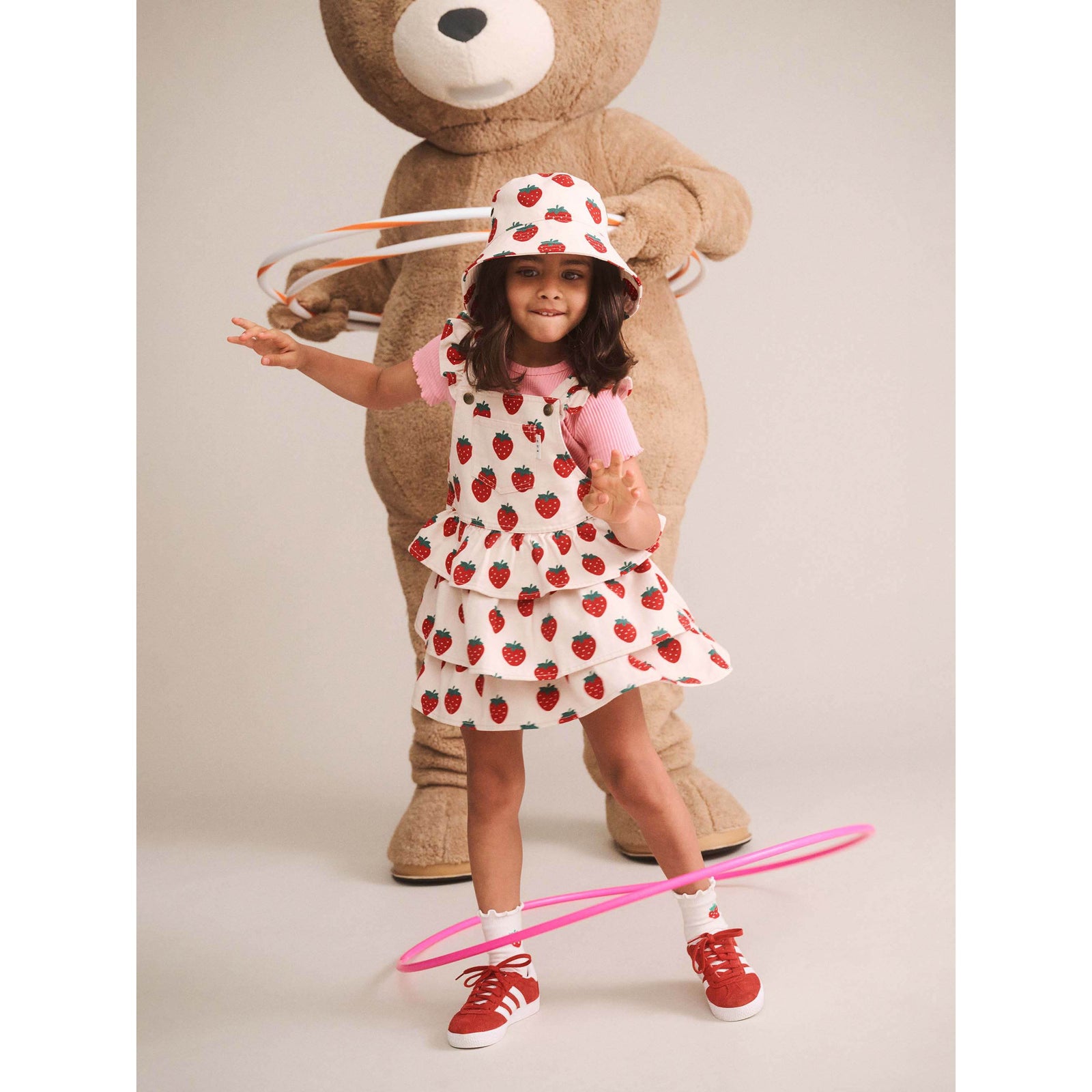 Strawberry Tiered Pinafore