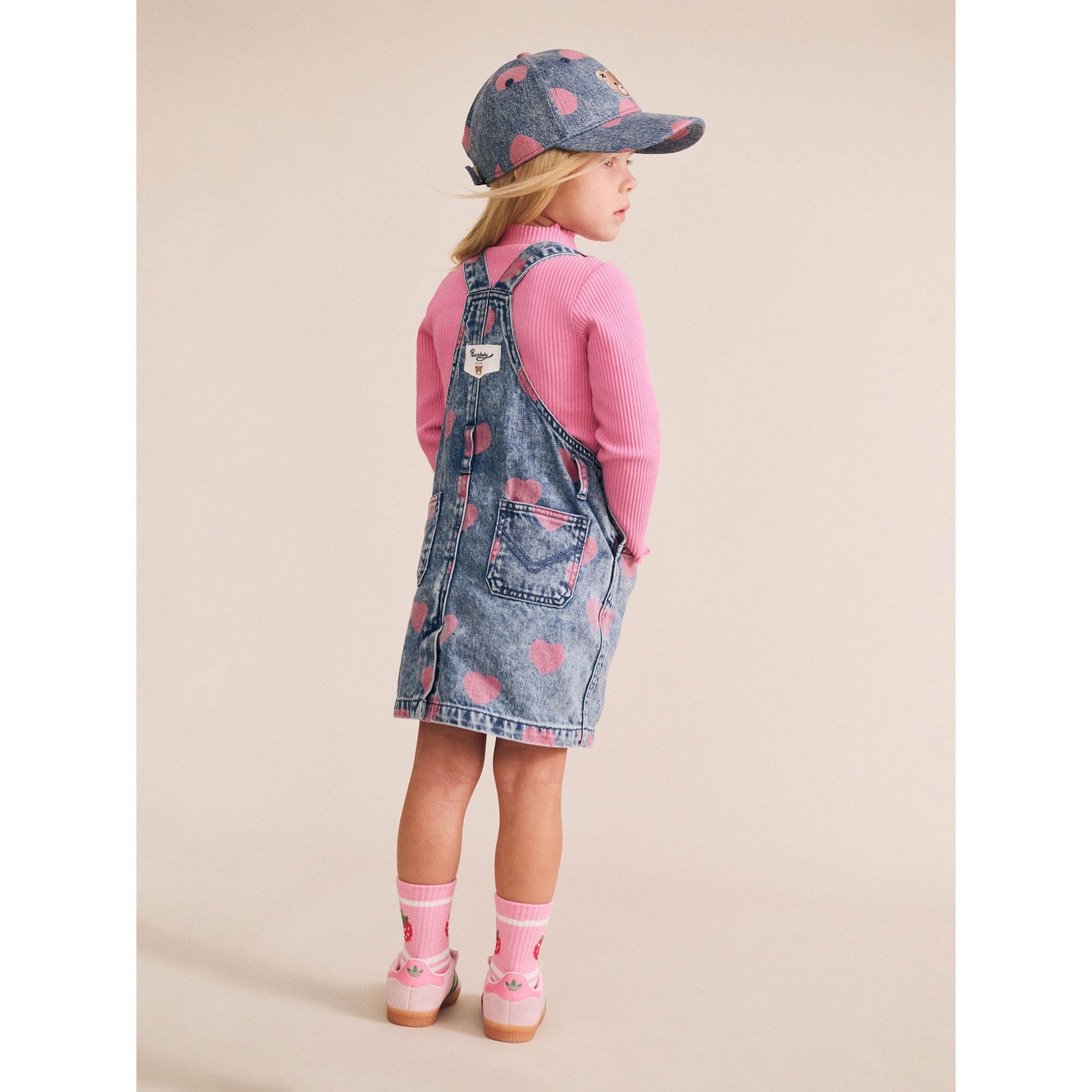 Dreamy Denim Hearts Pinafore