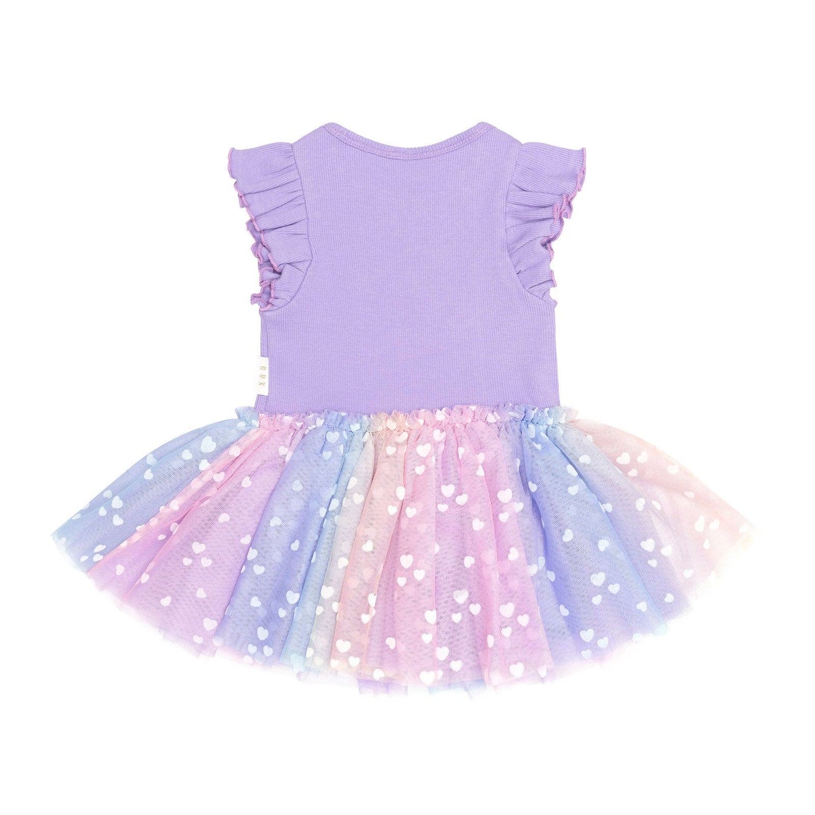 Purple S/Slv Rib Dress