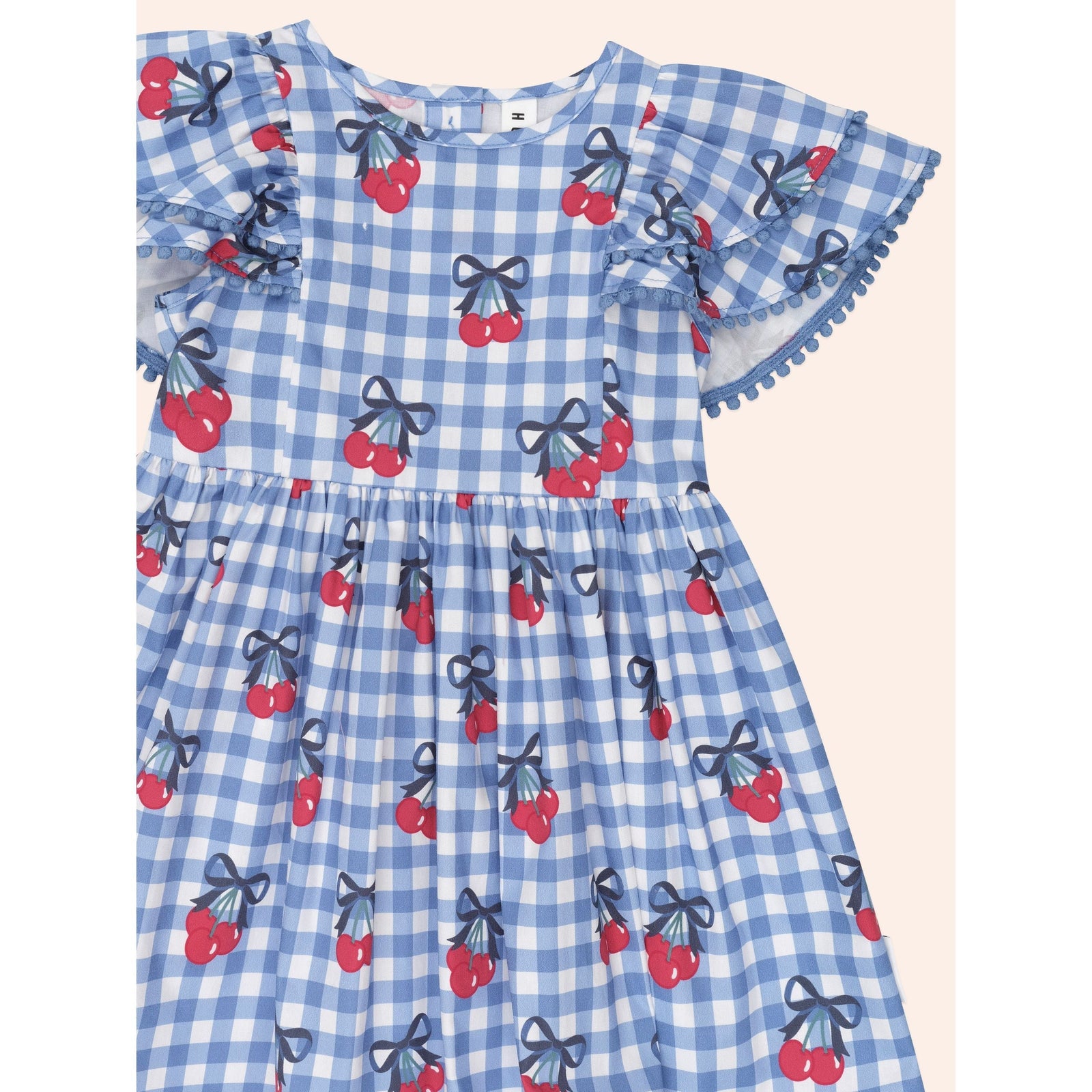 Cherry Gingham Frill Dress