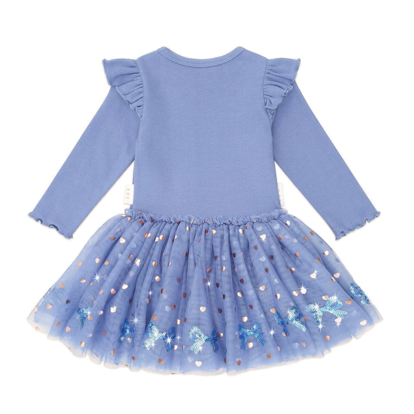 Sequin Bow Tulle Dress