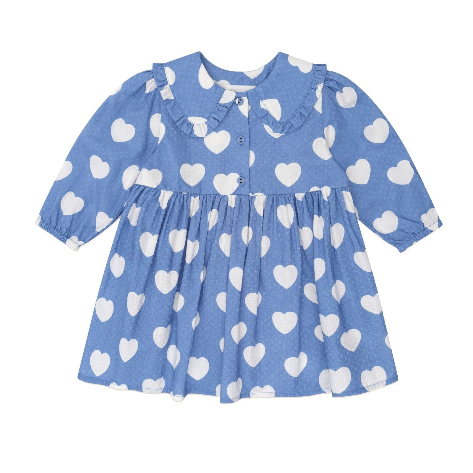 Frill Heart Collar Dress