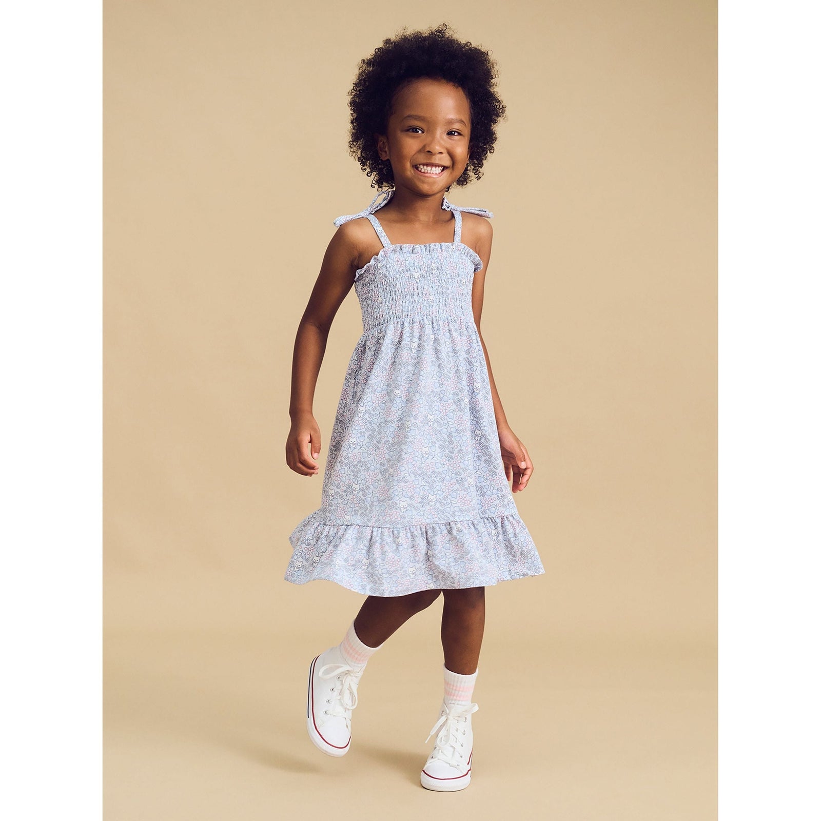 Bluebell Floral Shirred Dress