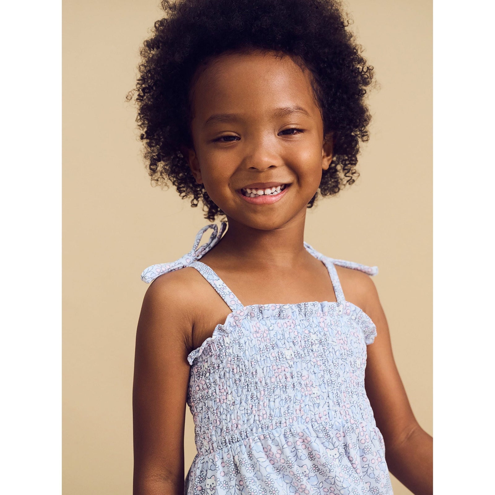 Bluebell Floral Shirred Dress