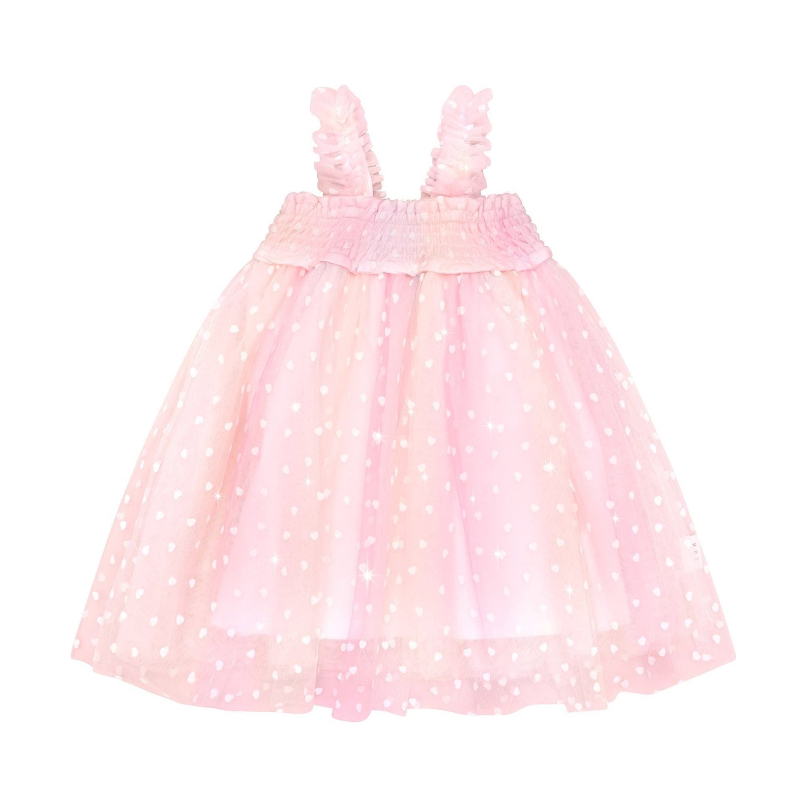 Sweetheart Shirred Tulle Dress