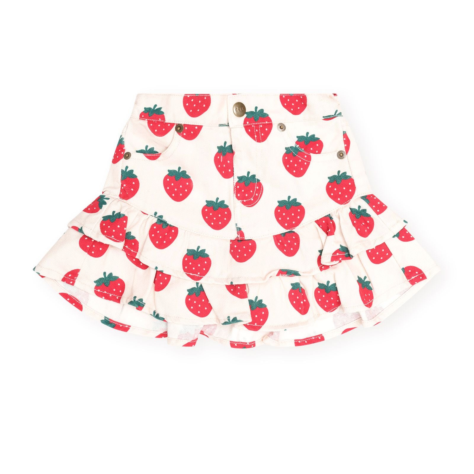 Strawberry Tiered Skirt