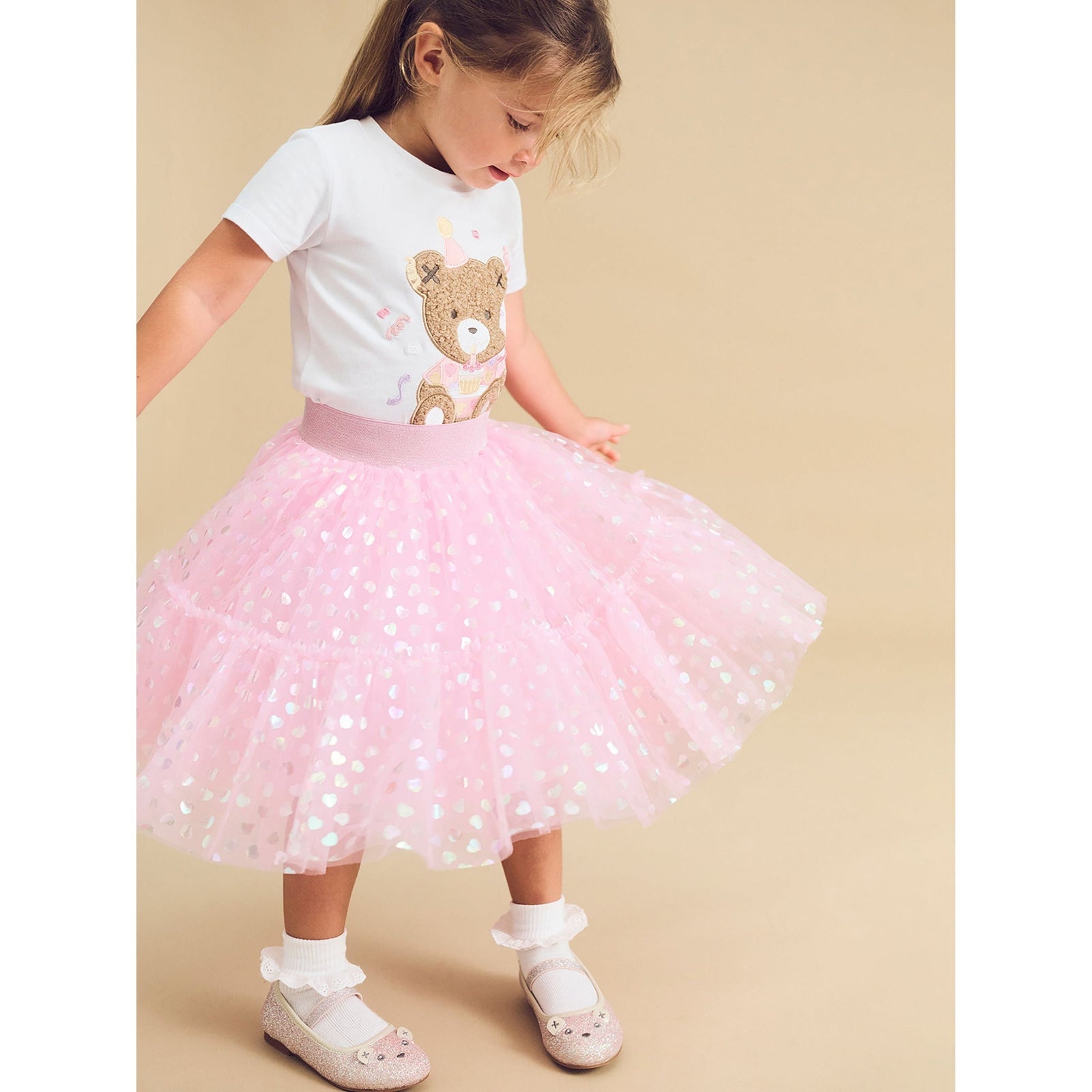 Shimmer Hearts Party Skirt
