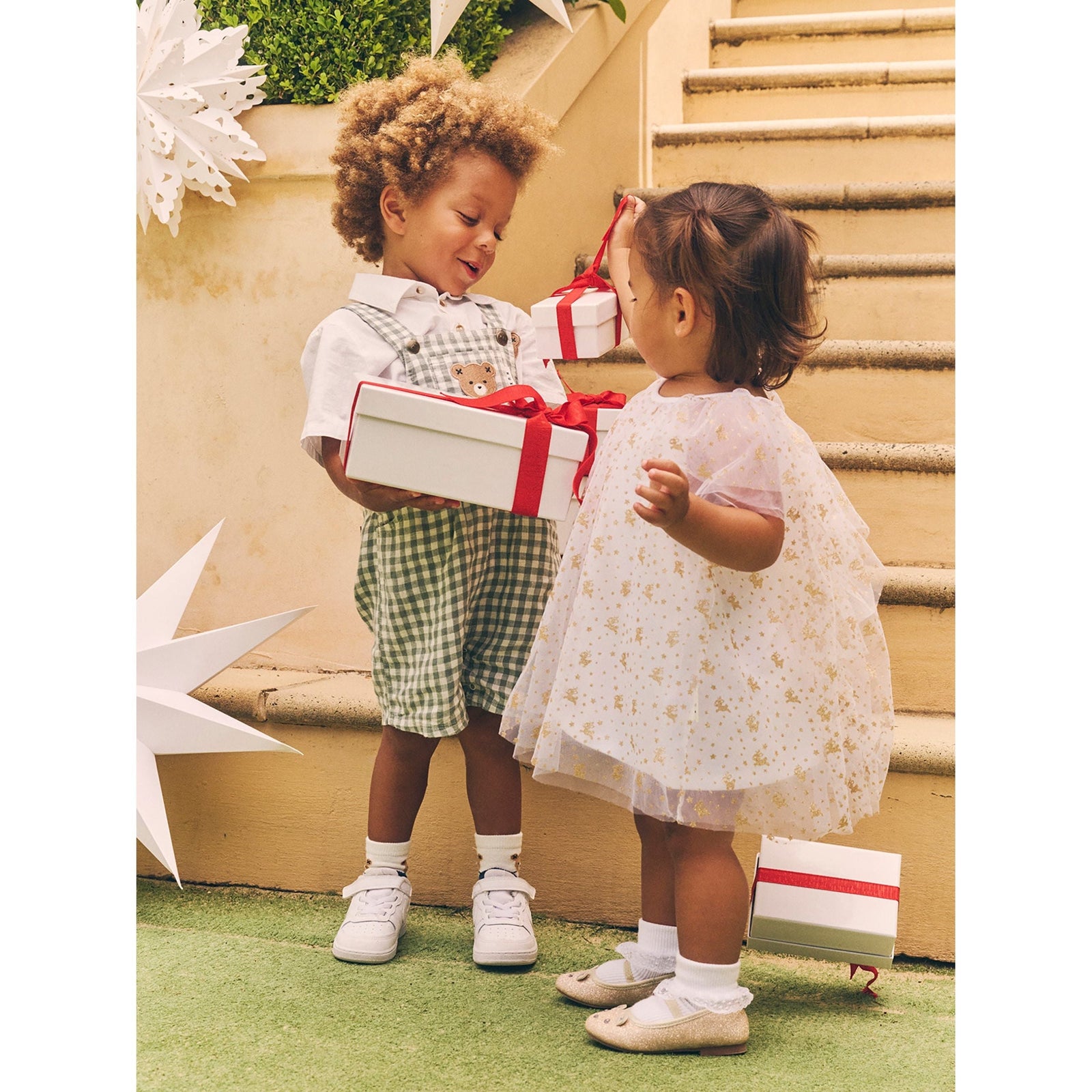 Christmas Reindeer Tulle Dress