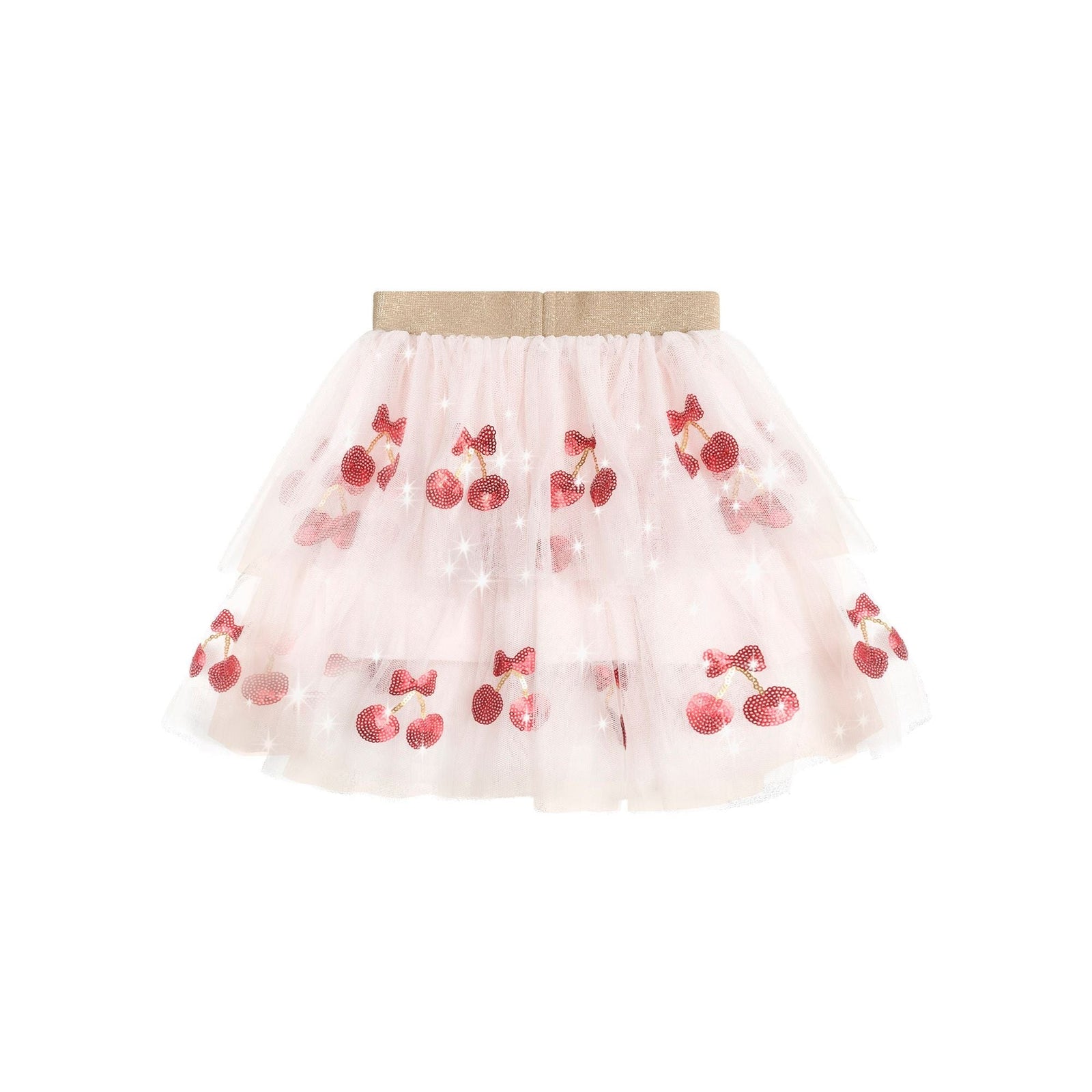 Sequin Cherry Pie Tulle Skirt