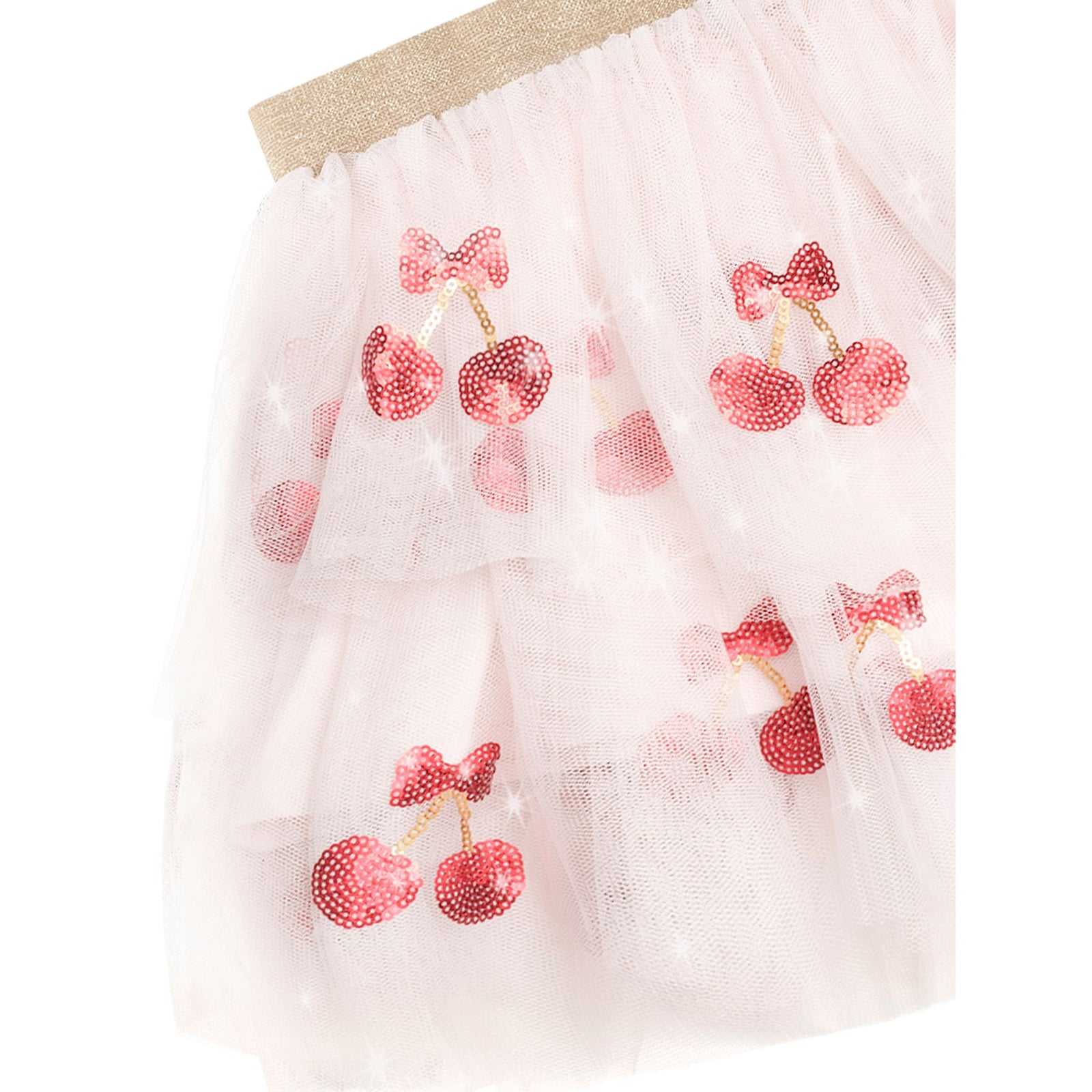 Sequin Cherry Pie Tulle Skirt