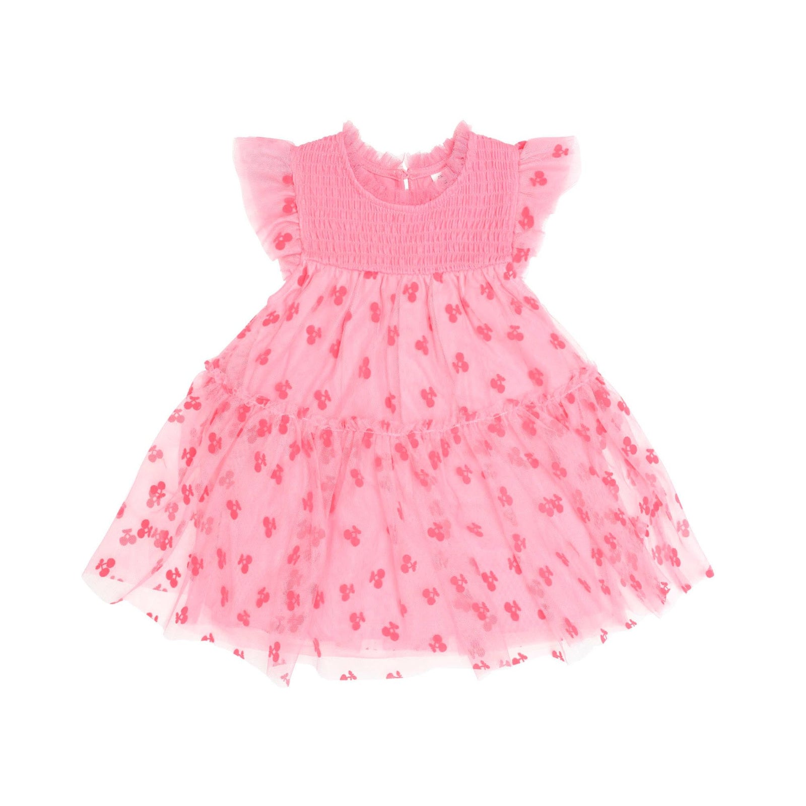 Tropical Glitter Fruit Tulle Dress