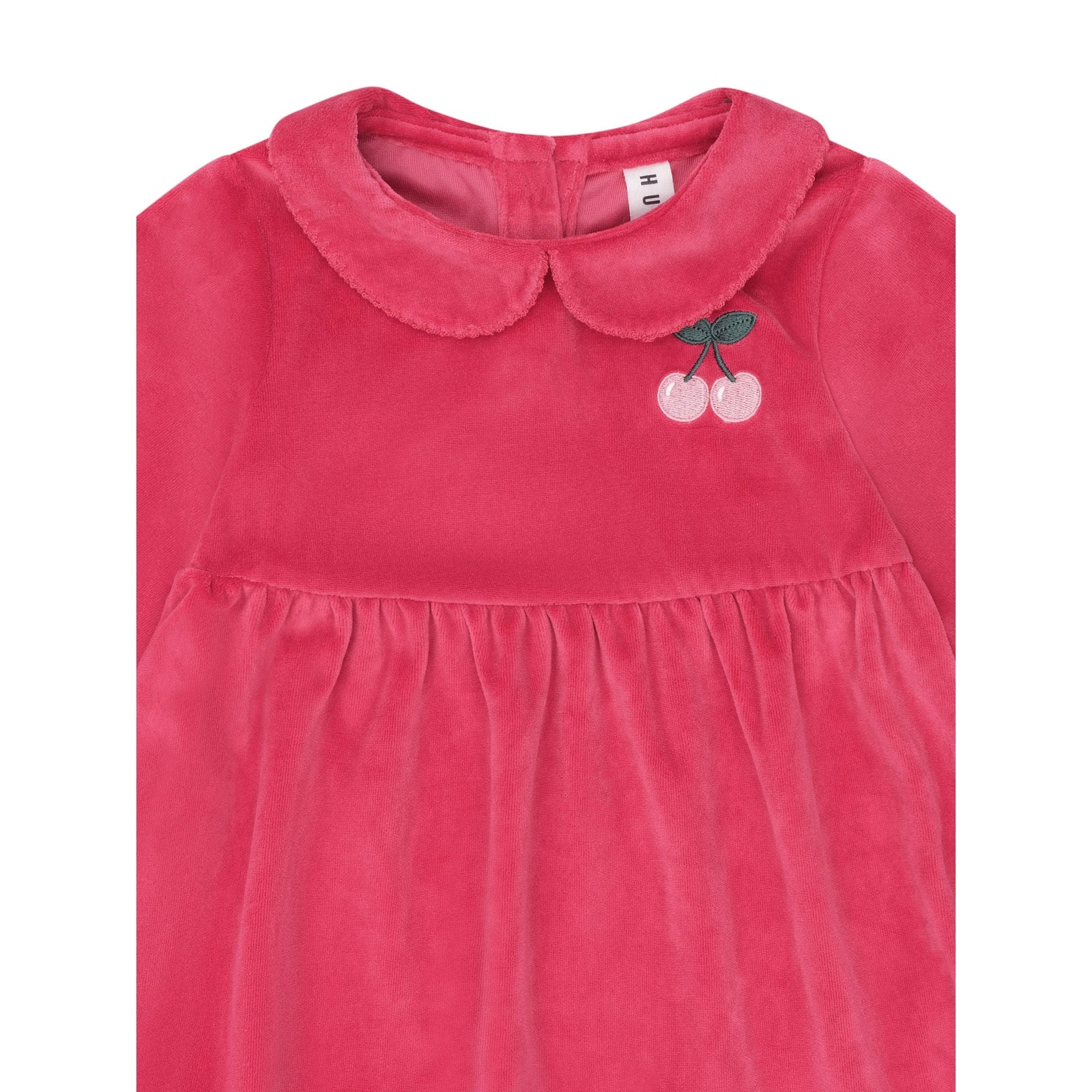 Very Cherry Velour Collar Dress