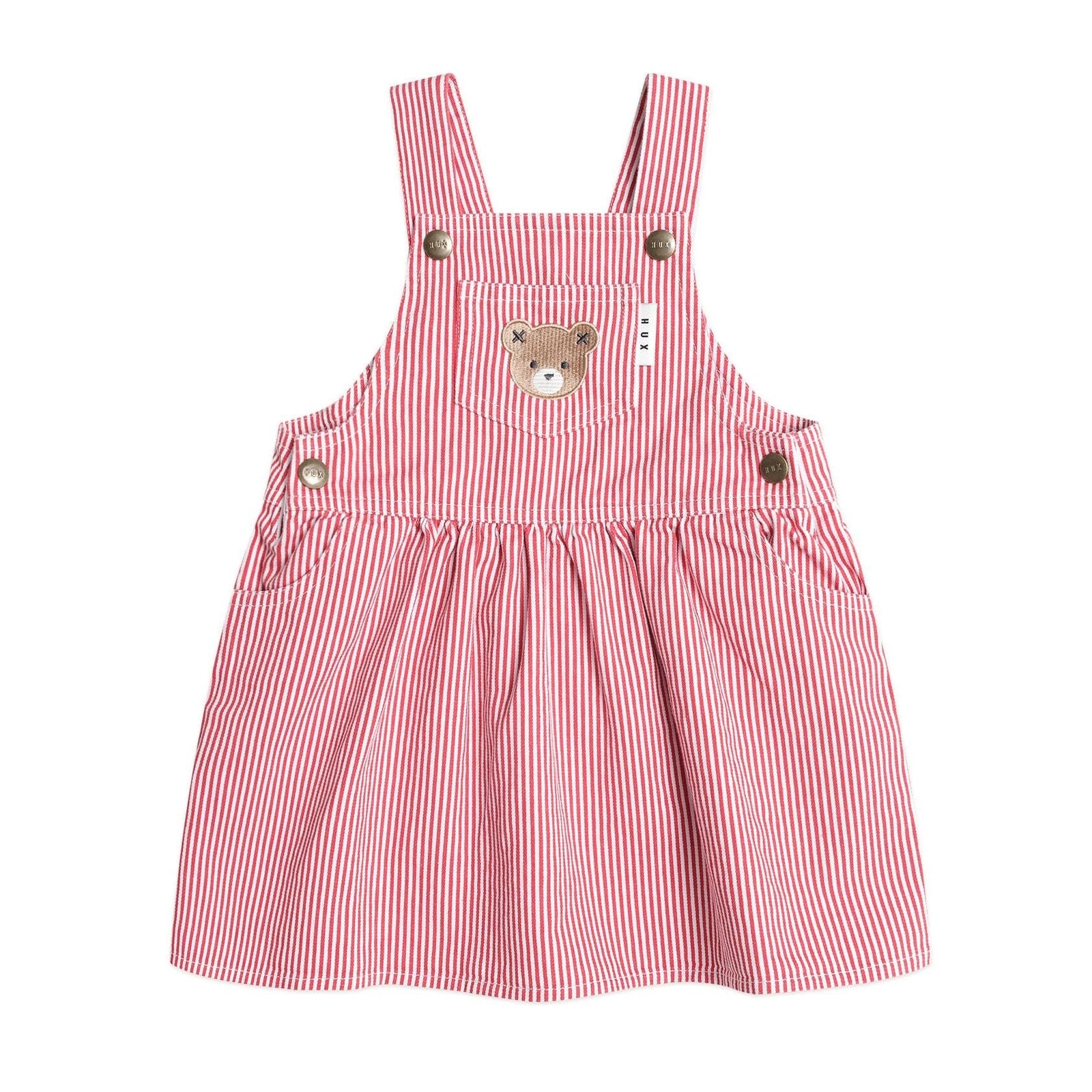 Chill Red Stripe Pinafore Dress