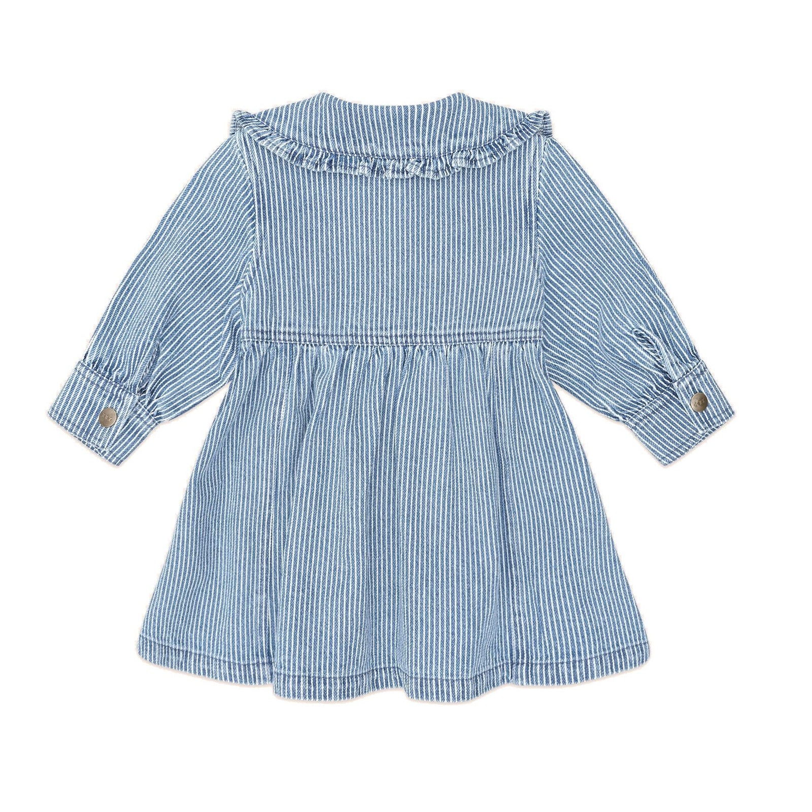 Vintage Bow Collar Denim Dress