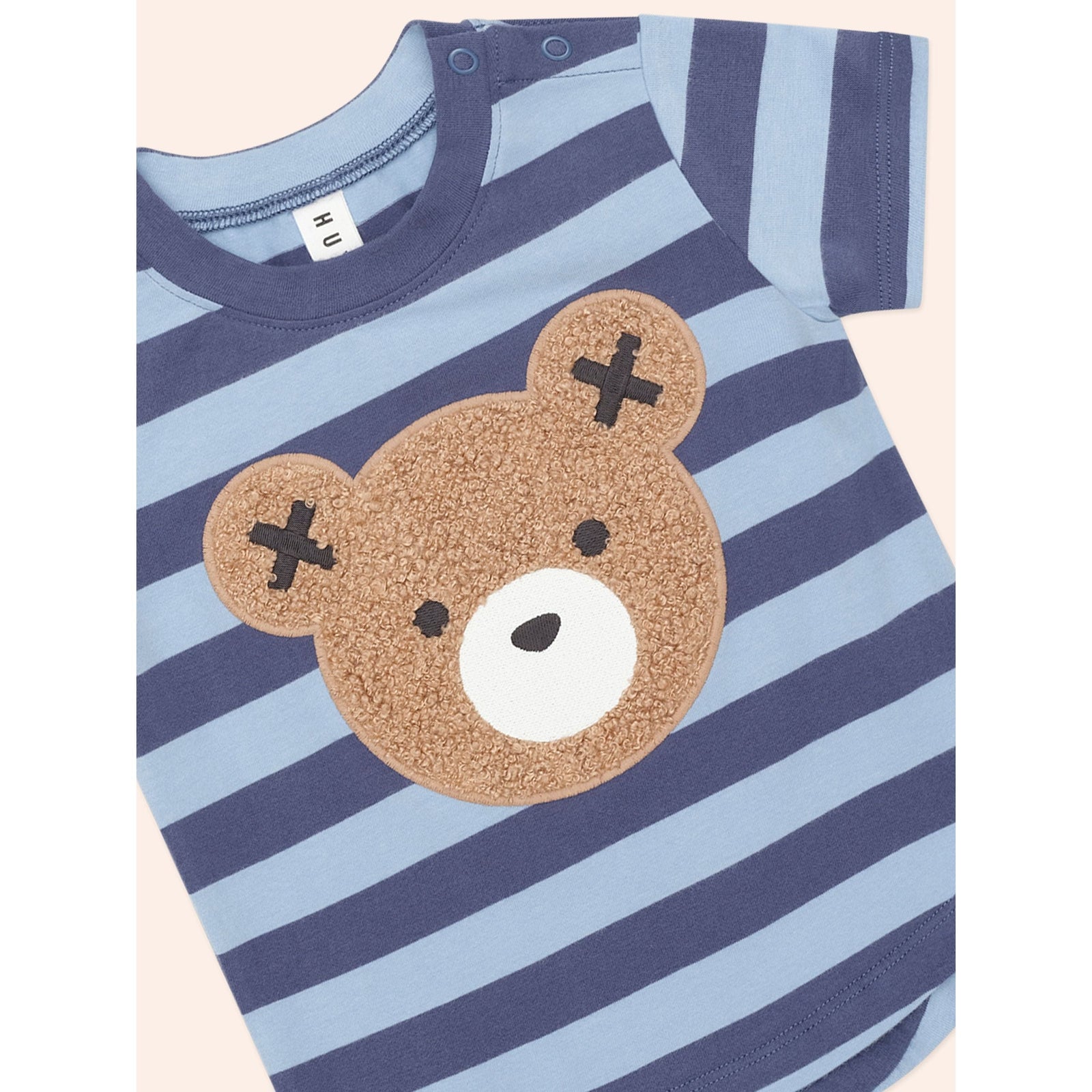 Furry Hux Blue Stripe Bear T-Shirt