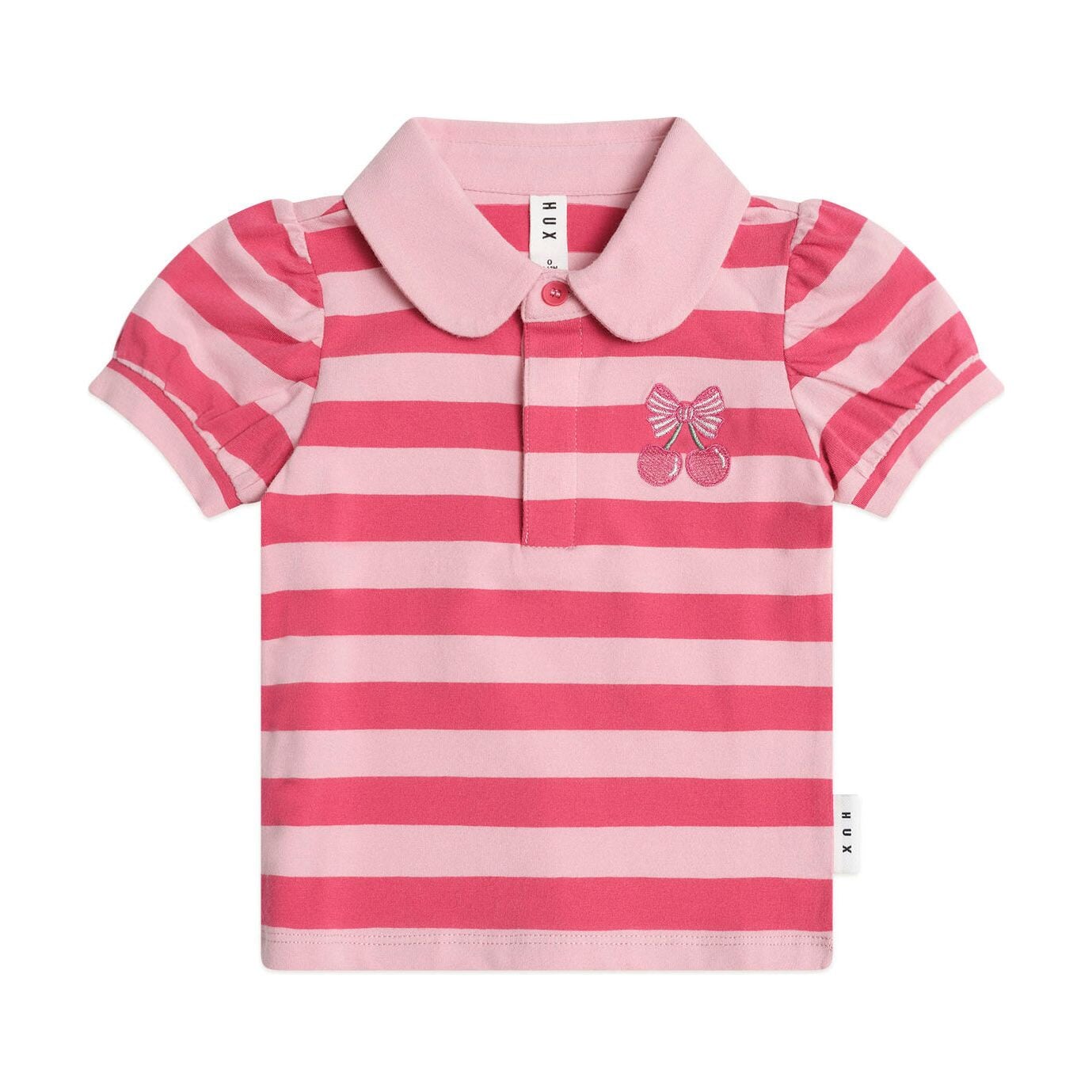 Cherry Pie Puff Sleeve Polo Tee
