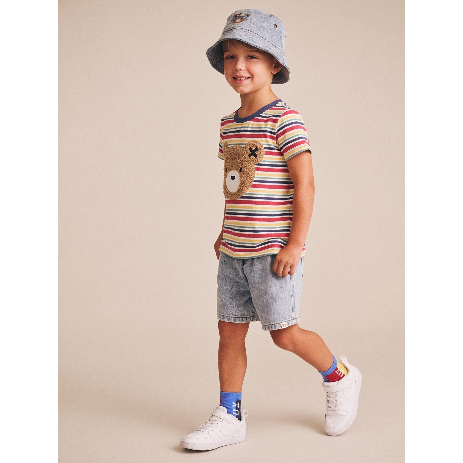 Furry Huxbear Vintage Stripe