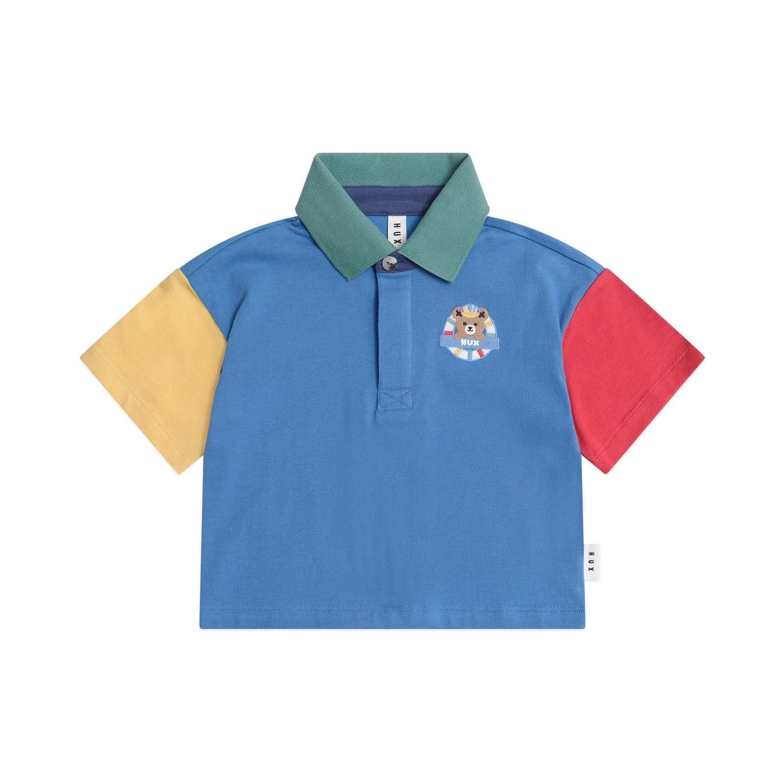 Colour Block Boxy Polo Tee