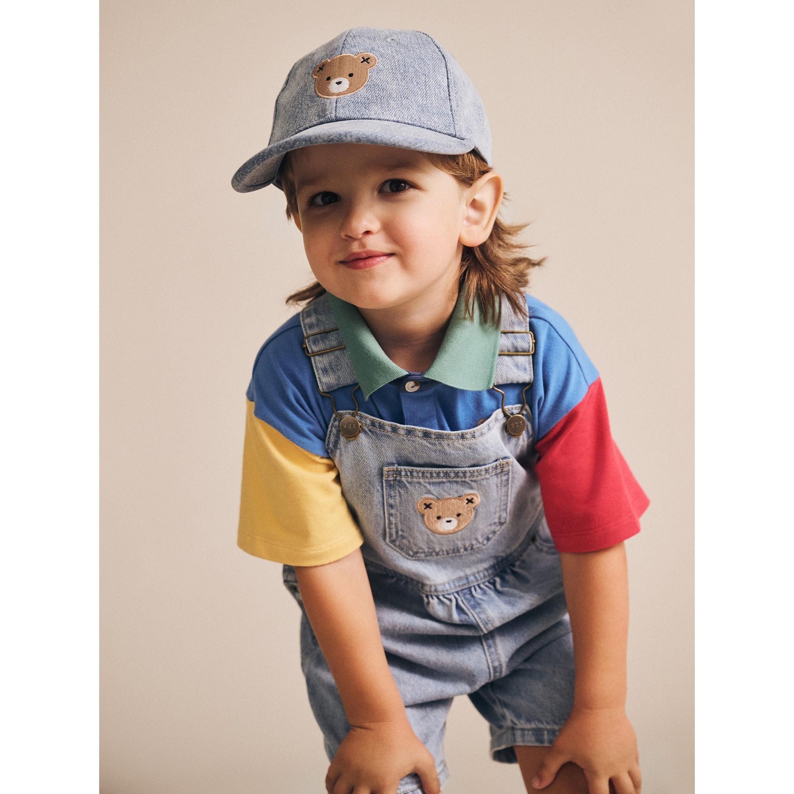 Colour Block Boxy Polo Tee