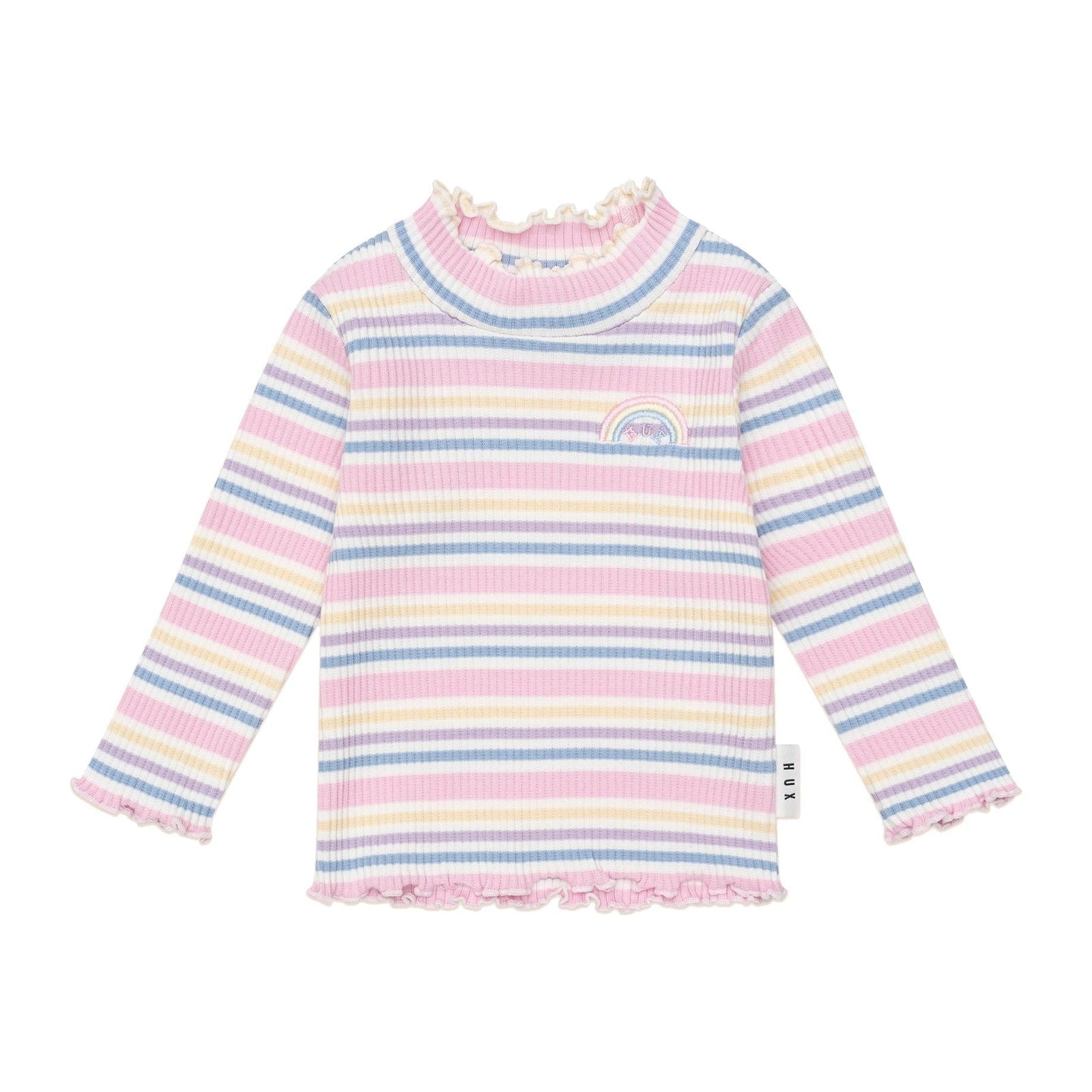 Rainbow Stripe Rib Skivvy