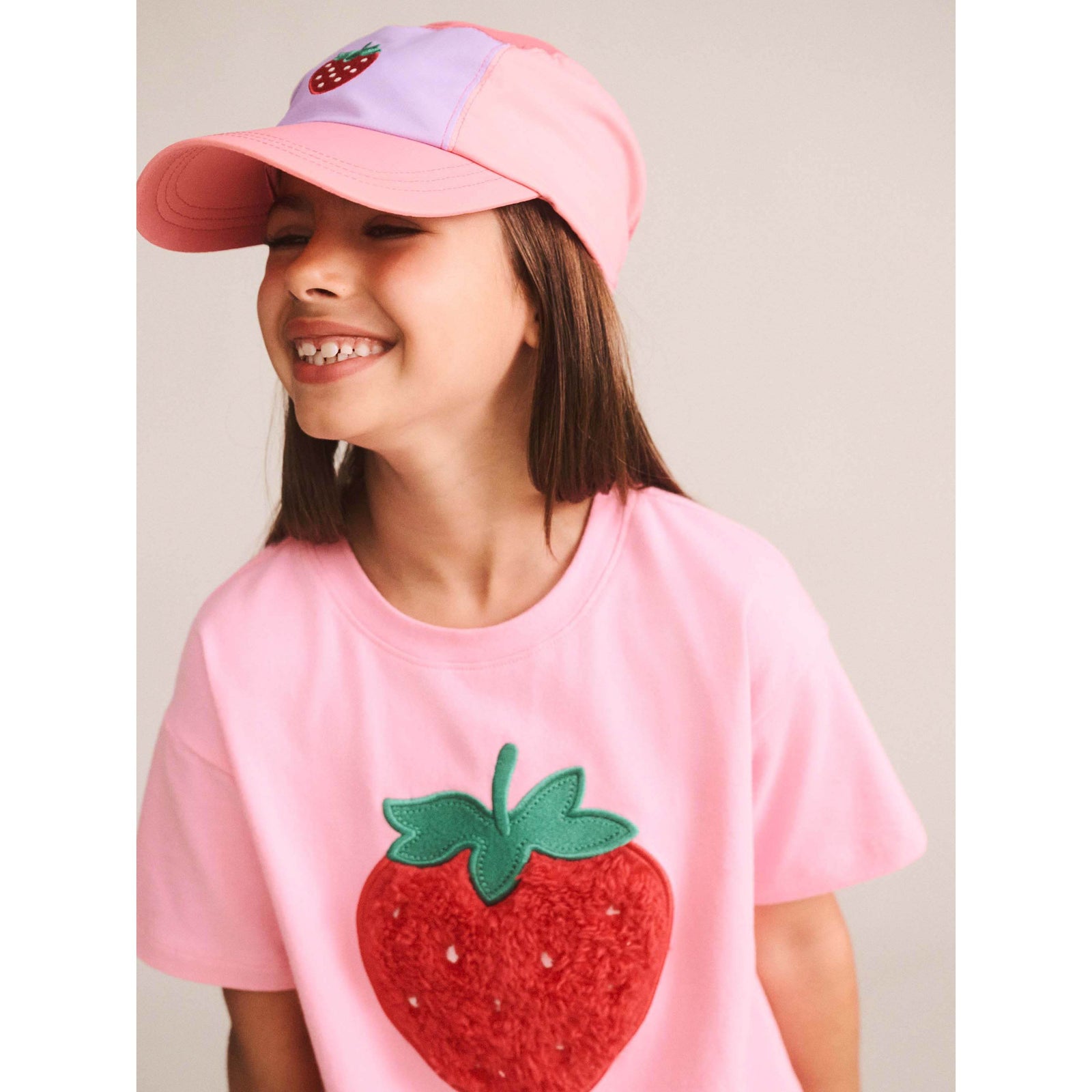 Furry Strawberry Slouchy Tee